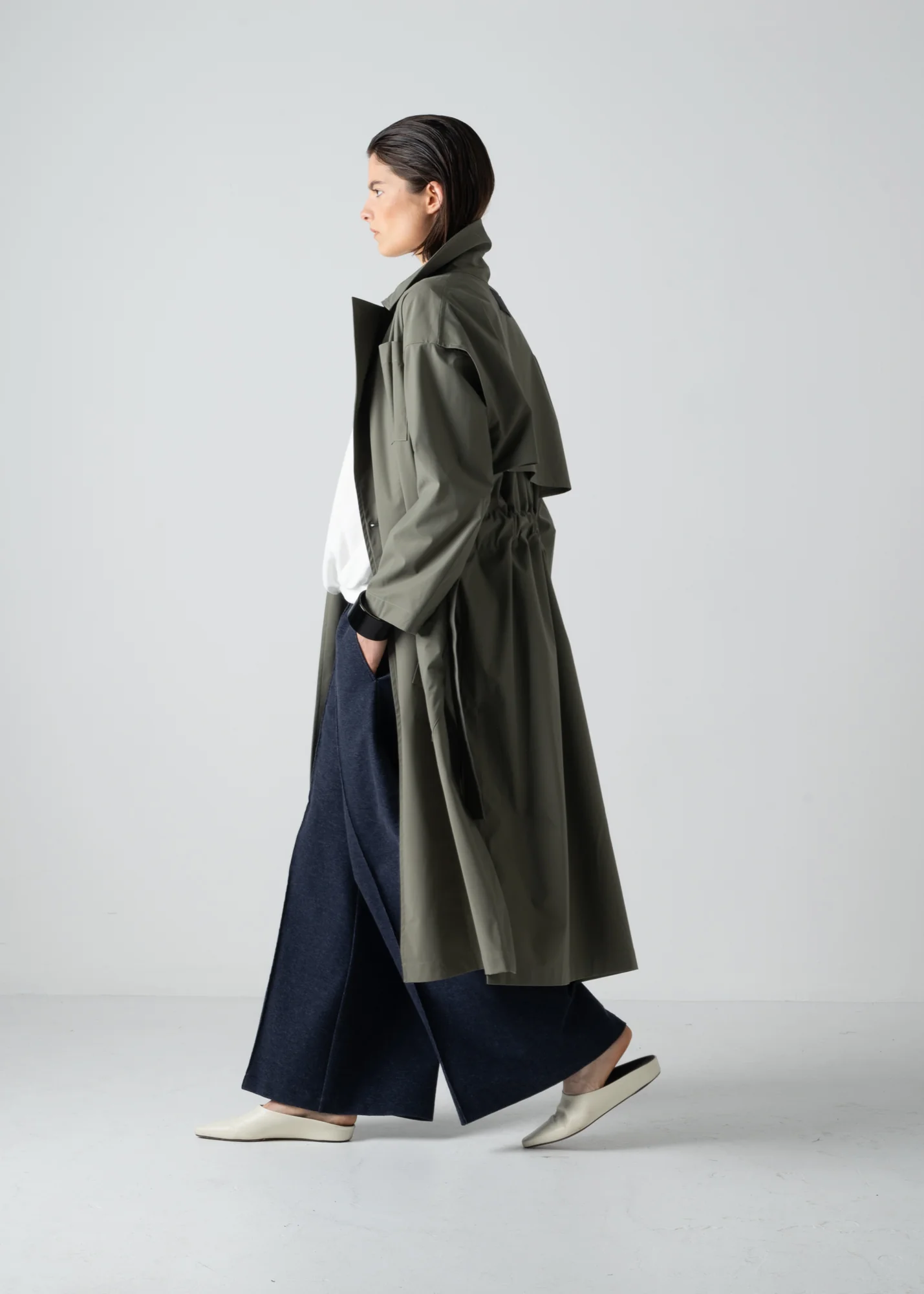 07 HUDSON TRENCH / COMPACT SATIN TRICOT - C10 - Image 11