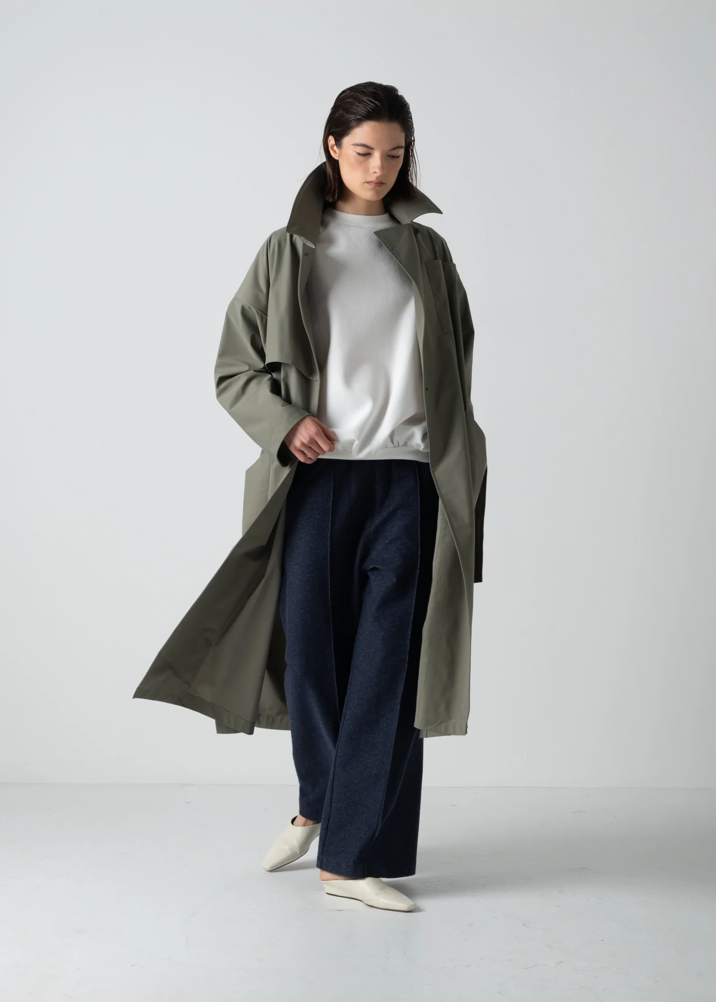 07 HUDSON TRENCH / COMPACT SATIN TRICOT - C10 - Image 12