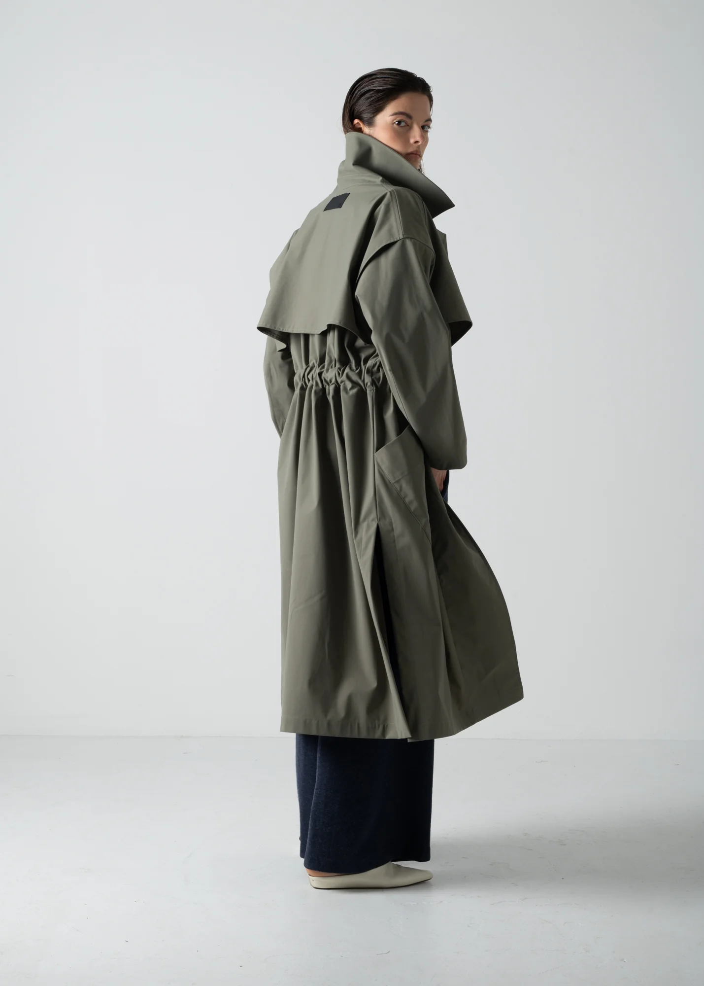 07 HUDSON TRENCH / COMPACT SATIN TRICOT - C10 - Image 13