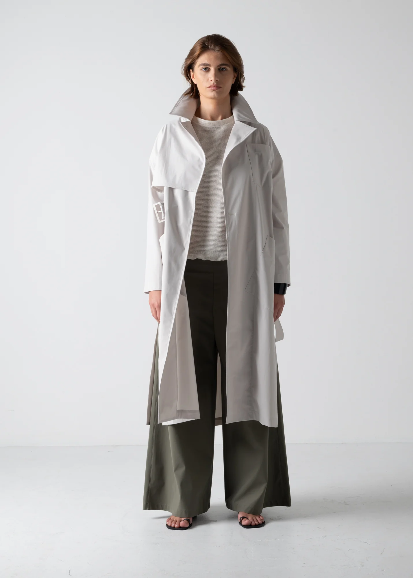 07 HUDSON TRENCH / COMPACT SATIN TRICOT - C10 - Image 17
