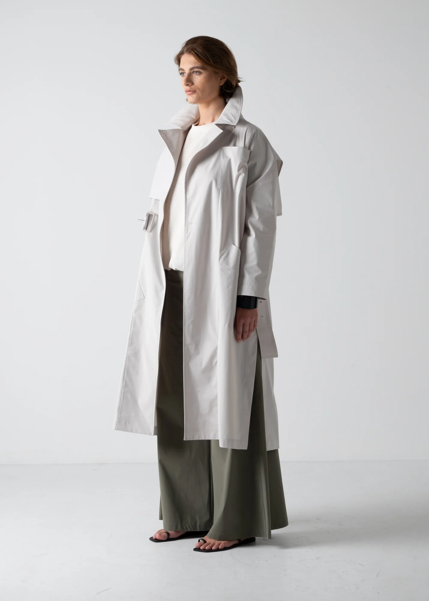 07 HUDSON TRENCH / COMPACT SATIN TRICOT - C10 - Image 18
