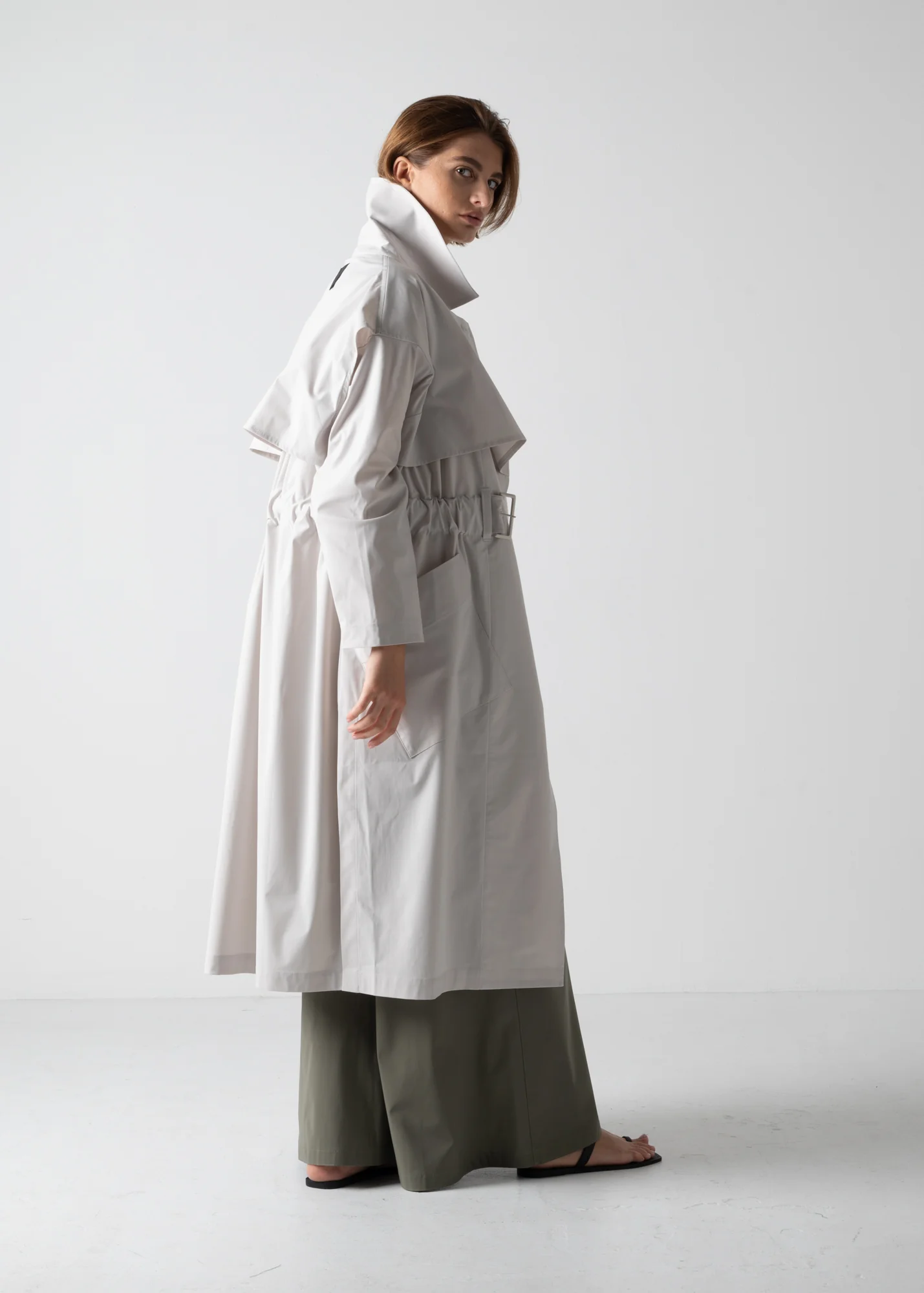 07 HUDSON TRENCH / COMPACT SATIN TRICOT - C10 - Image 19