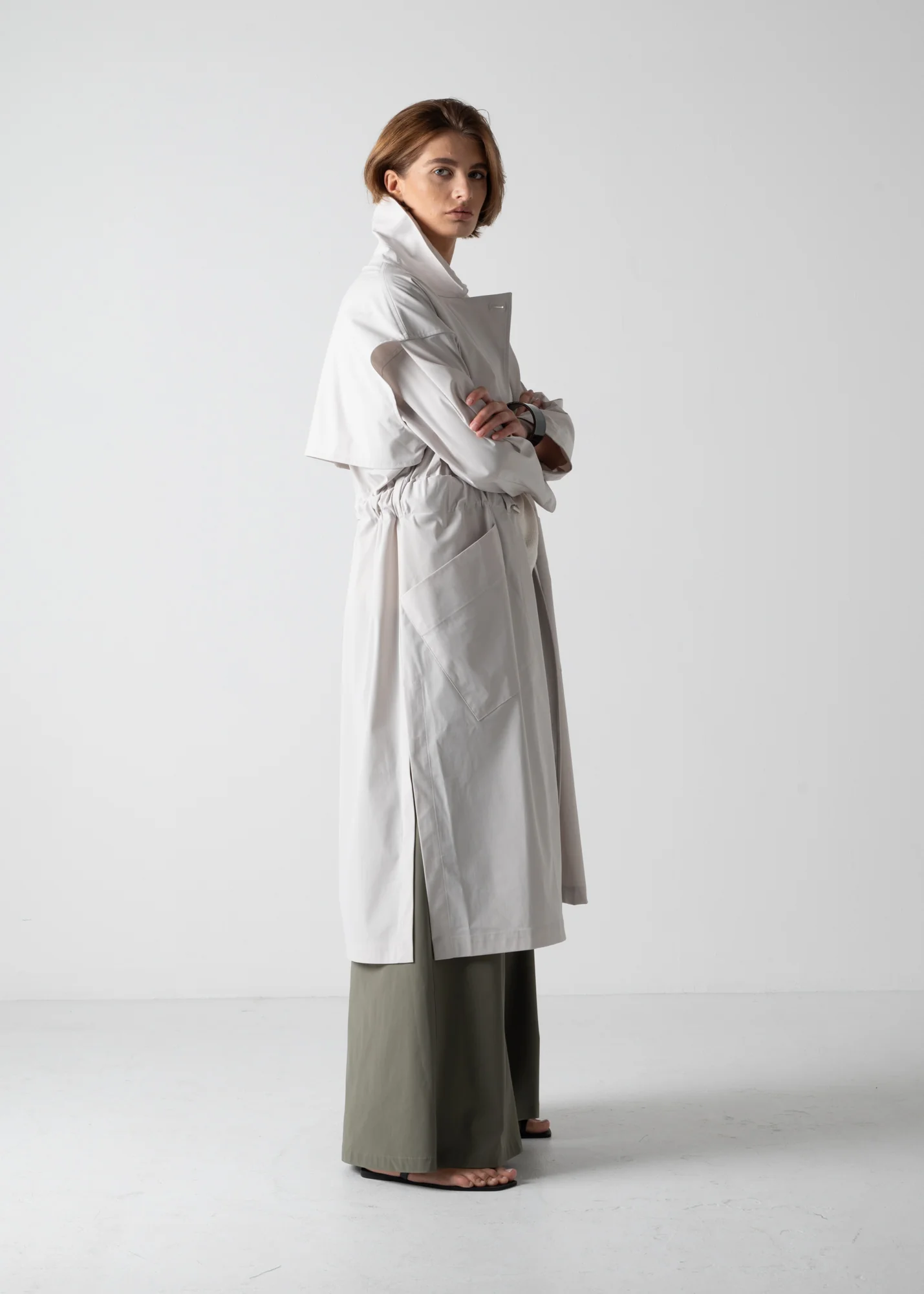 07 HUDSON TRENCH / COMPACT SATIN TRICOT - C10 - Image 20