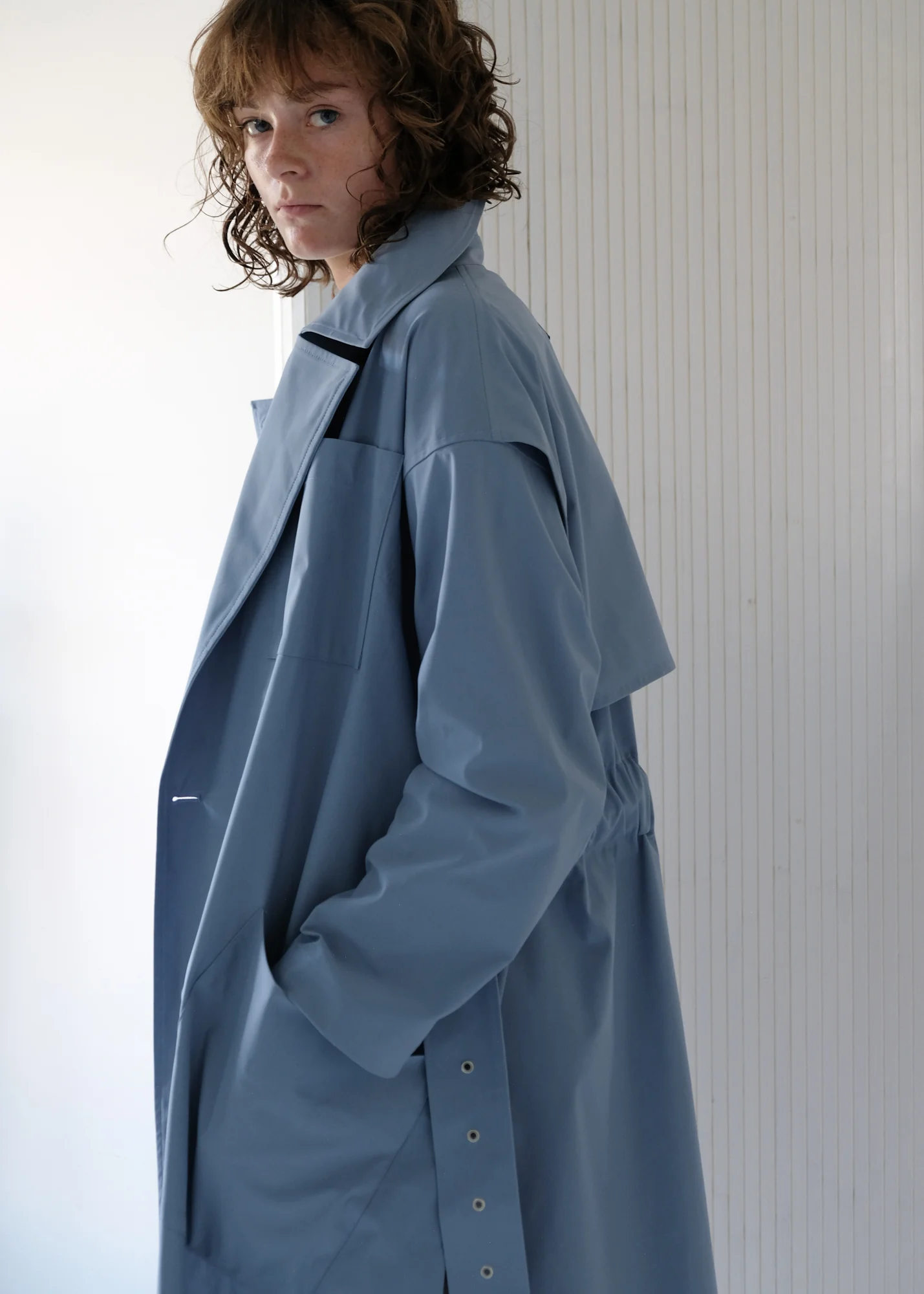 07 HUDSON TRENCH / COMPACT SATIN TRICOT - C10 - Image 4