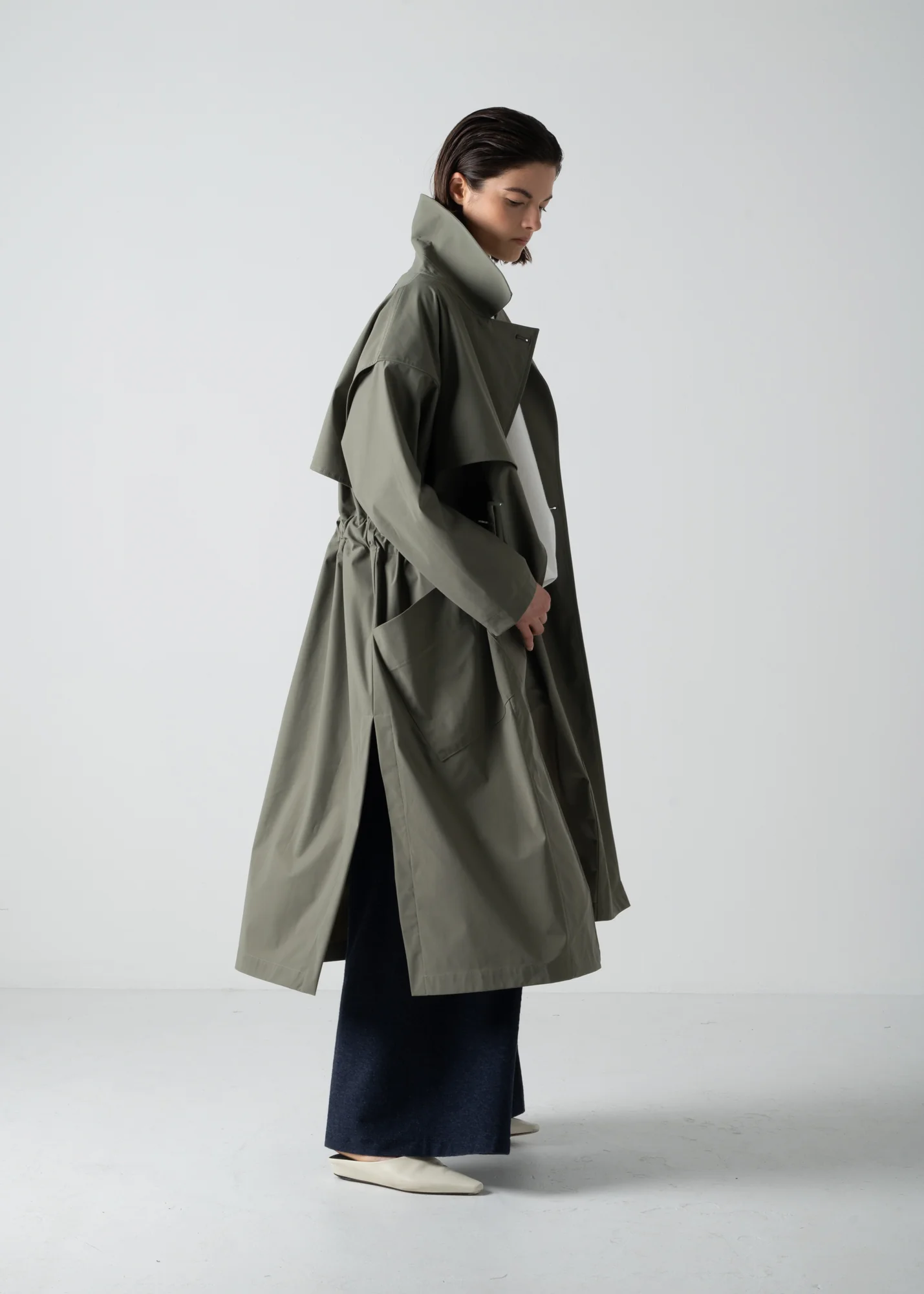 07 HUDSON TRENCH / COMPACT SATIN TRICOT - C10 - Image 9