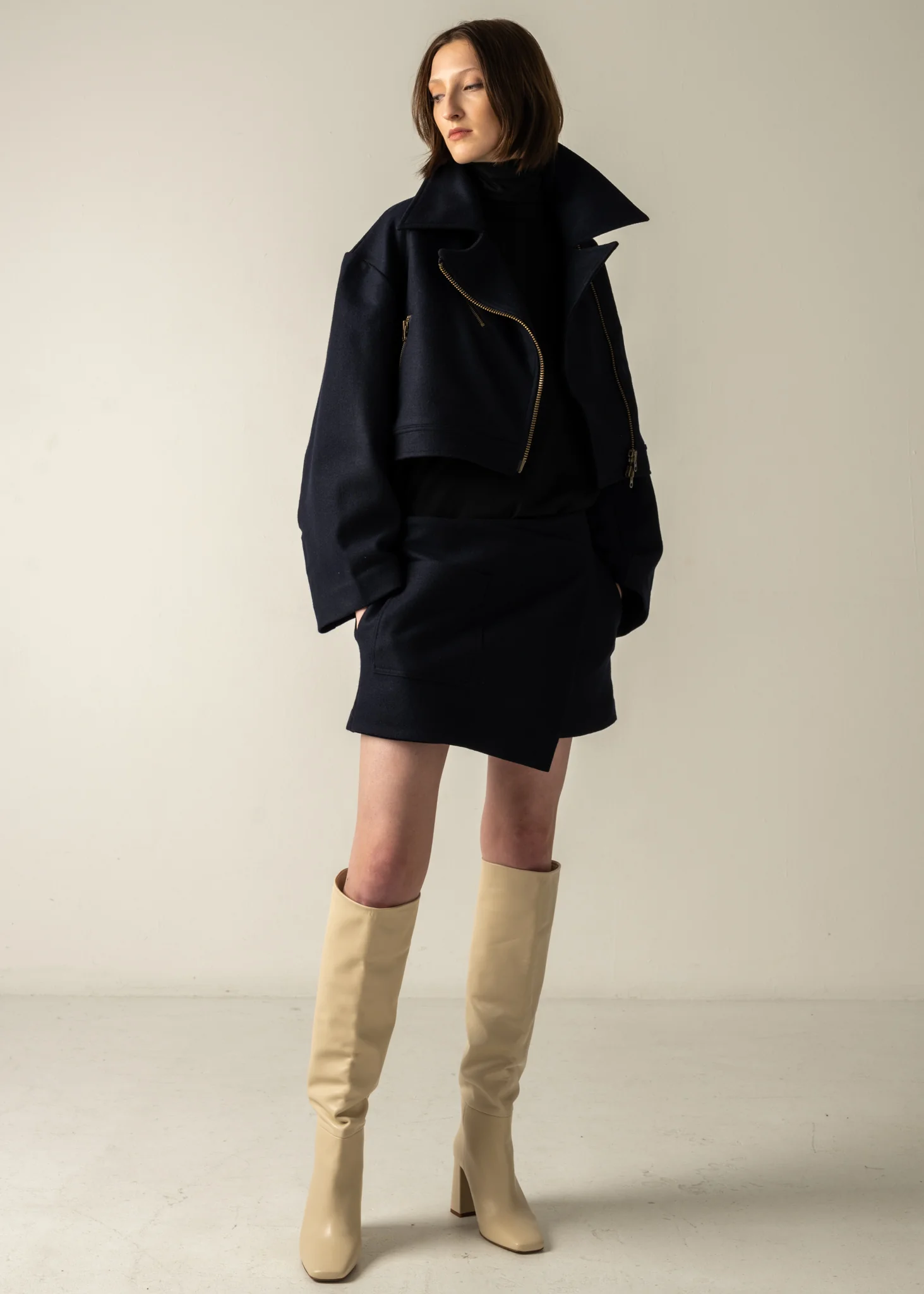 ISA BIKER JACKET / ULTRA COMPRESSED SMOOTH - C9 - Image 9