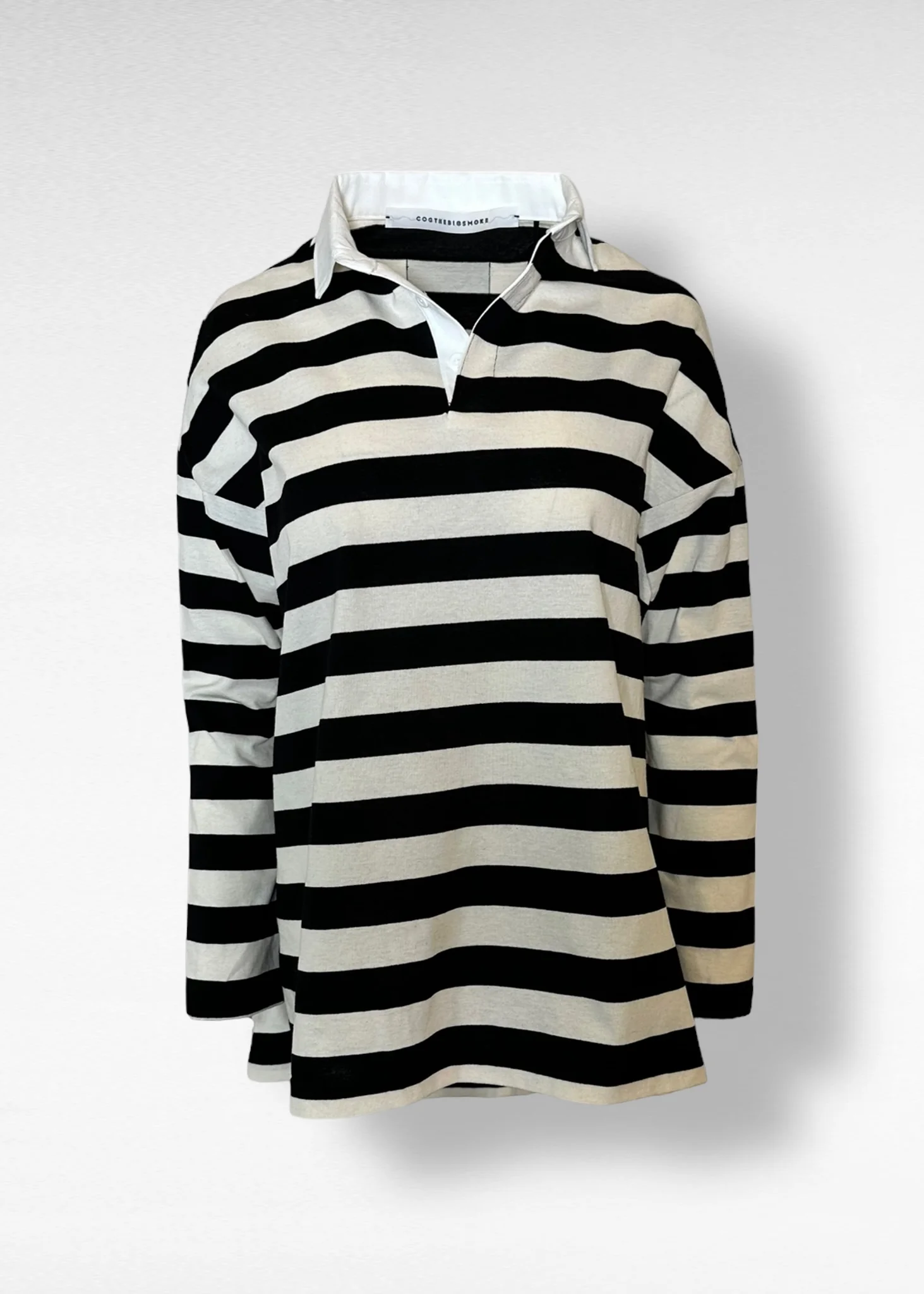 IVY RUGBY JERSEY / AIR SPINNING COTTON JERSEY STRIPE - ONLINE STORE EXCLUSIVE - Image 6