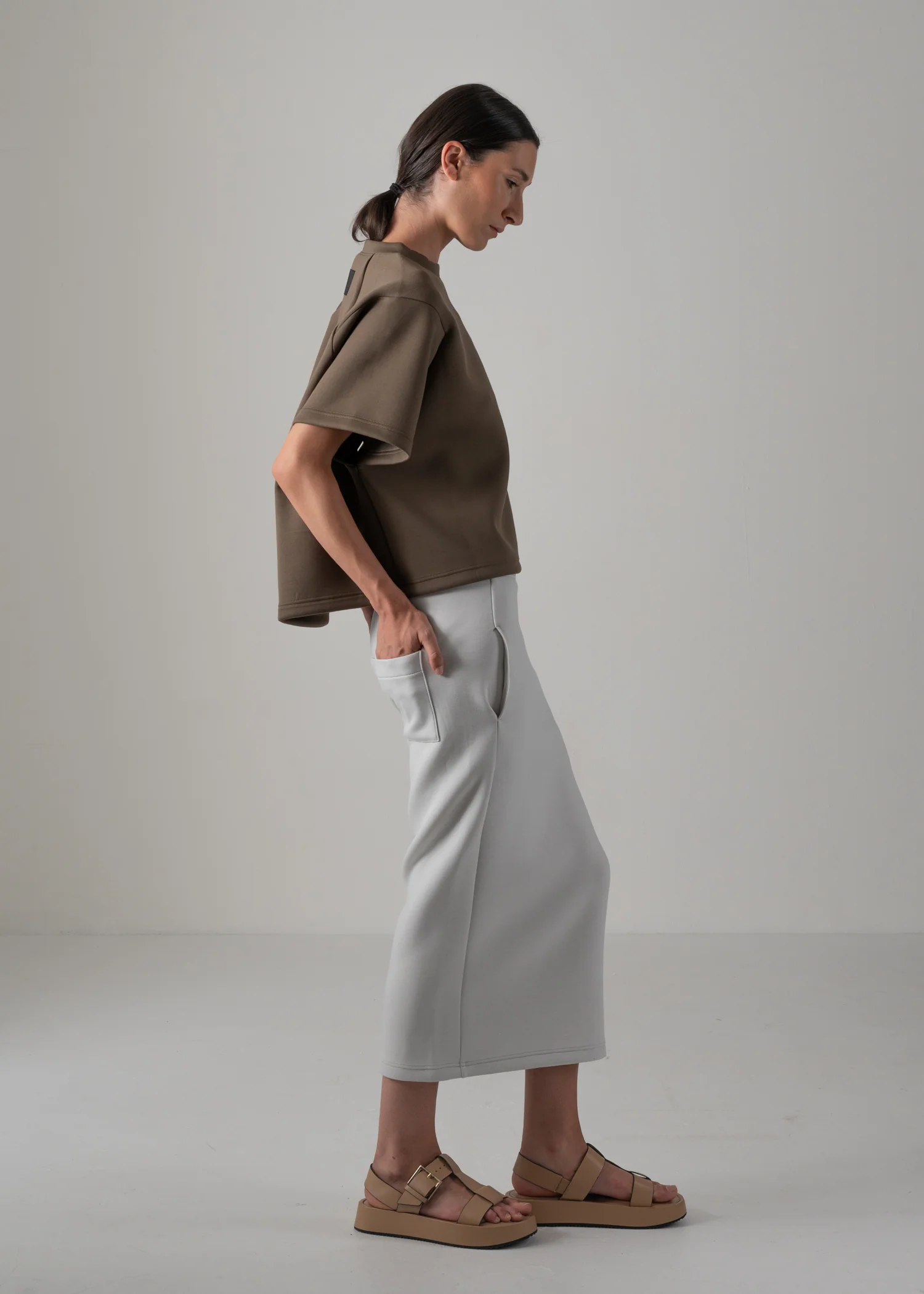 21 JEMMA T SHIRT / COCOON JERSEY - C14 - Image 2