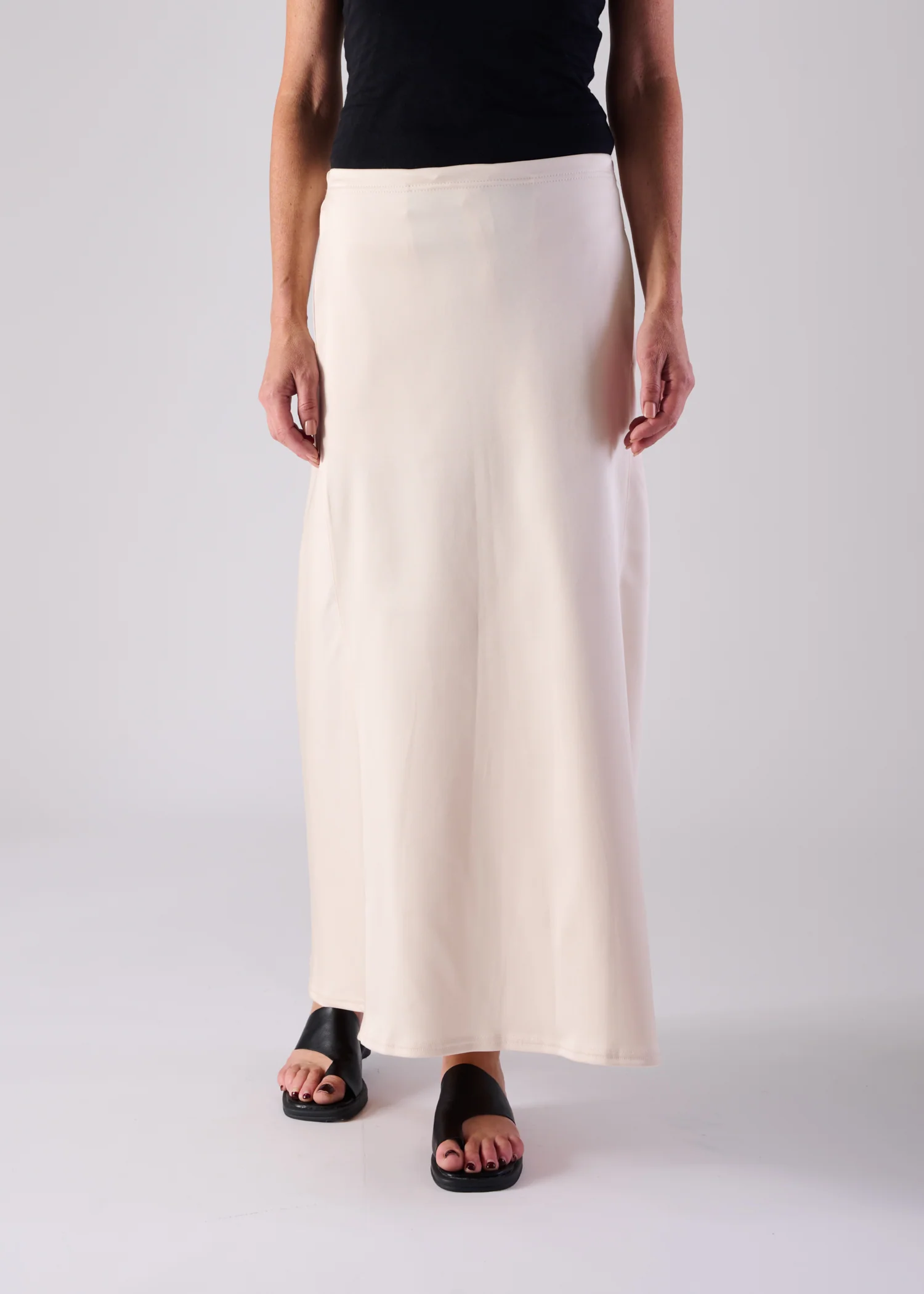 46 JENIFFER FLAIR SKIRT / DUCHESS SATIN STRETCH - C14