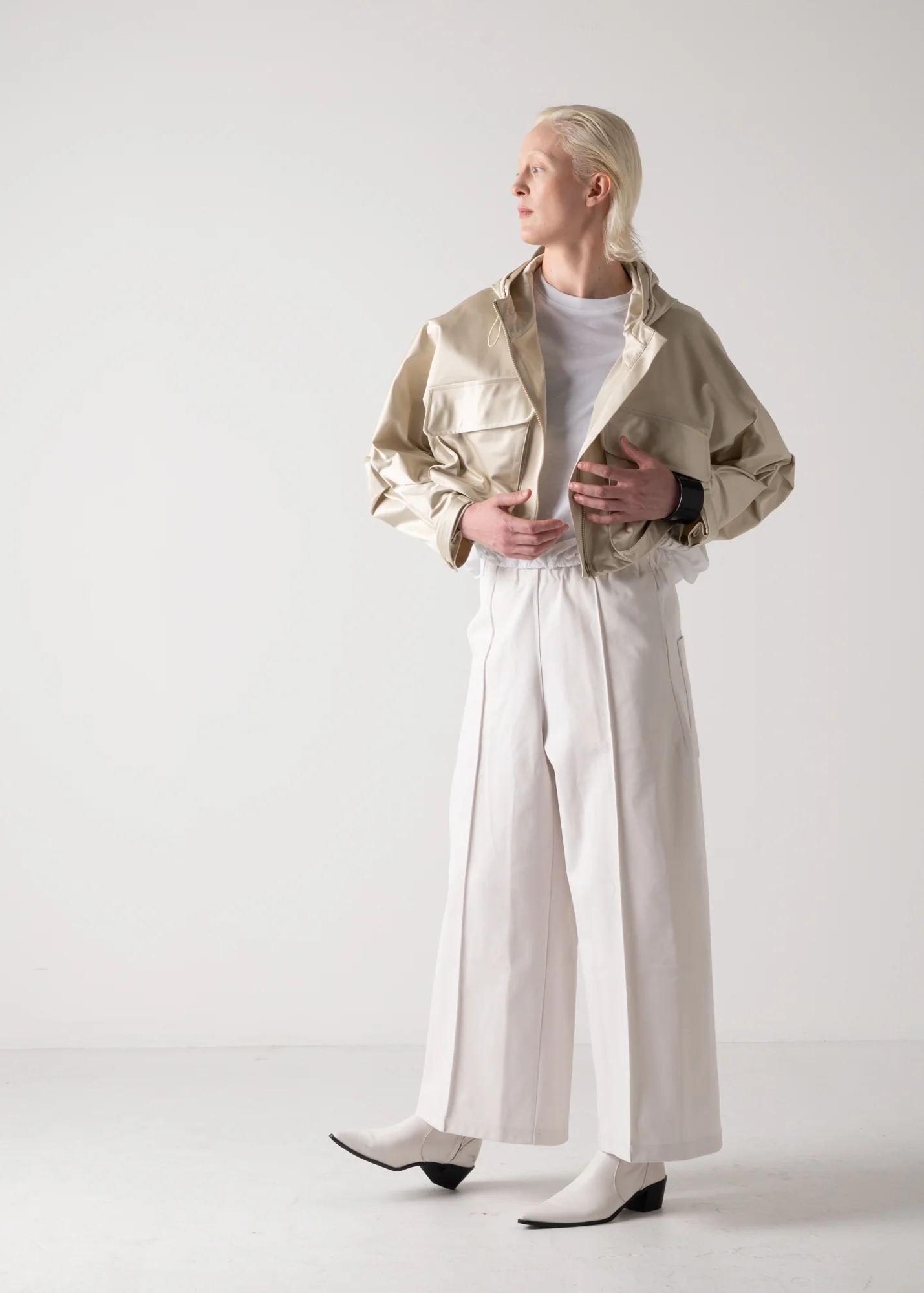 34 JOELLE PARKA / SILKY SATIN JERSEY - C10 - Image 8