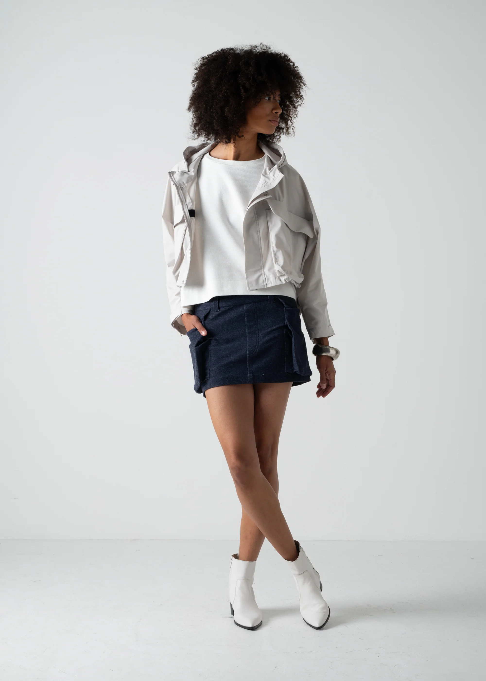 06 JUDY 2-WAY COAT / COMPACT SATIN TRICOT - C10 - Image 19
