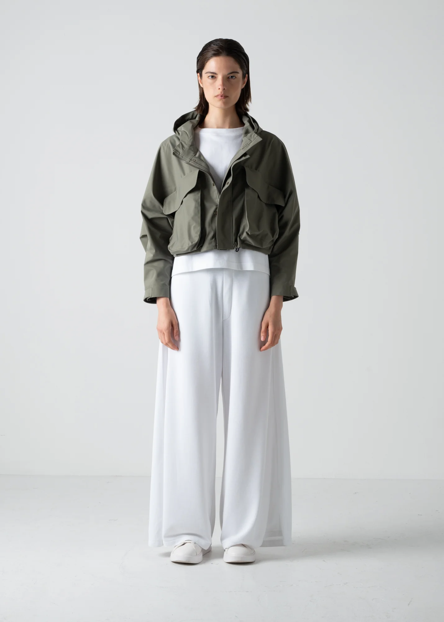 06 JUDY 2-WAY COAT / COMPACT SATIN TRICOT - C10 - Image 6