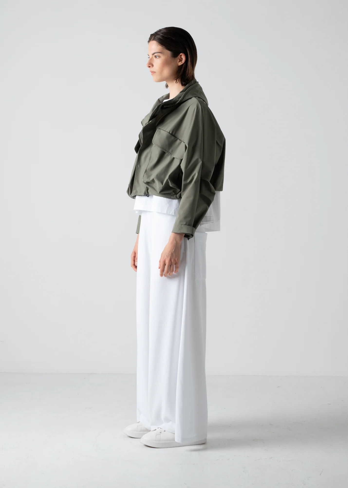 06 JUDY 2-WAY COAT / COMPACT SATIN TRICOT - C10 - Image 7