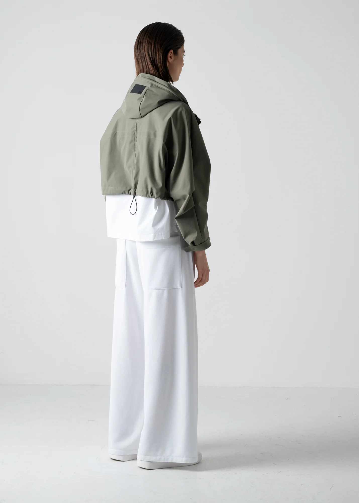 06 JUDY 2-WAY COAT / COMPACT SATIN TRICOT - C10 - Image 8