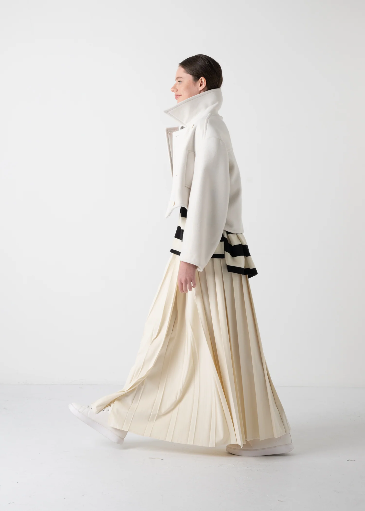 29 KAIYA SHORT PEA COAT / DOUBLE FACE WOOLLET - C11 - Image 11