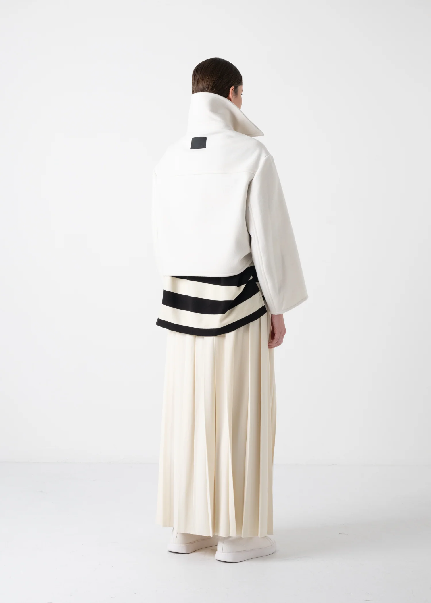 29 KAIYA SHORT PEA COAT / DOUBLE FACE WOOLLET - C11 - Image 12