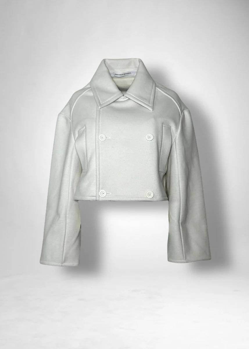 29 KAIYA SHORT PEA COAT / DOUBLE FACE WOOLLET - C11 - Image 14