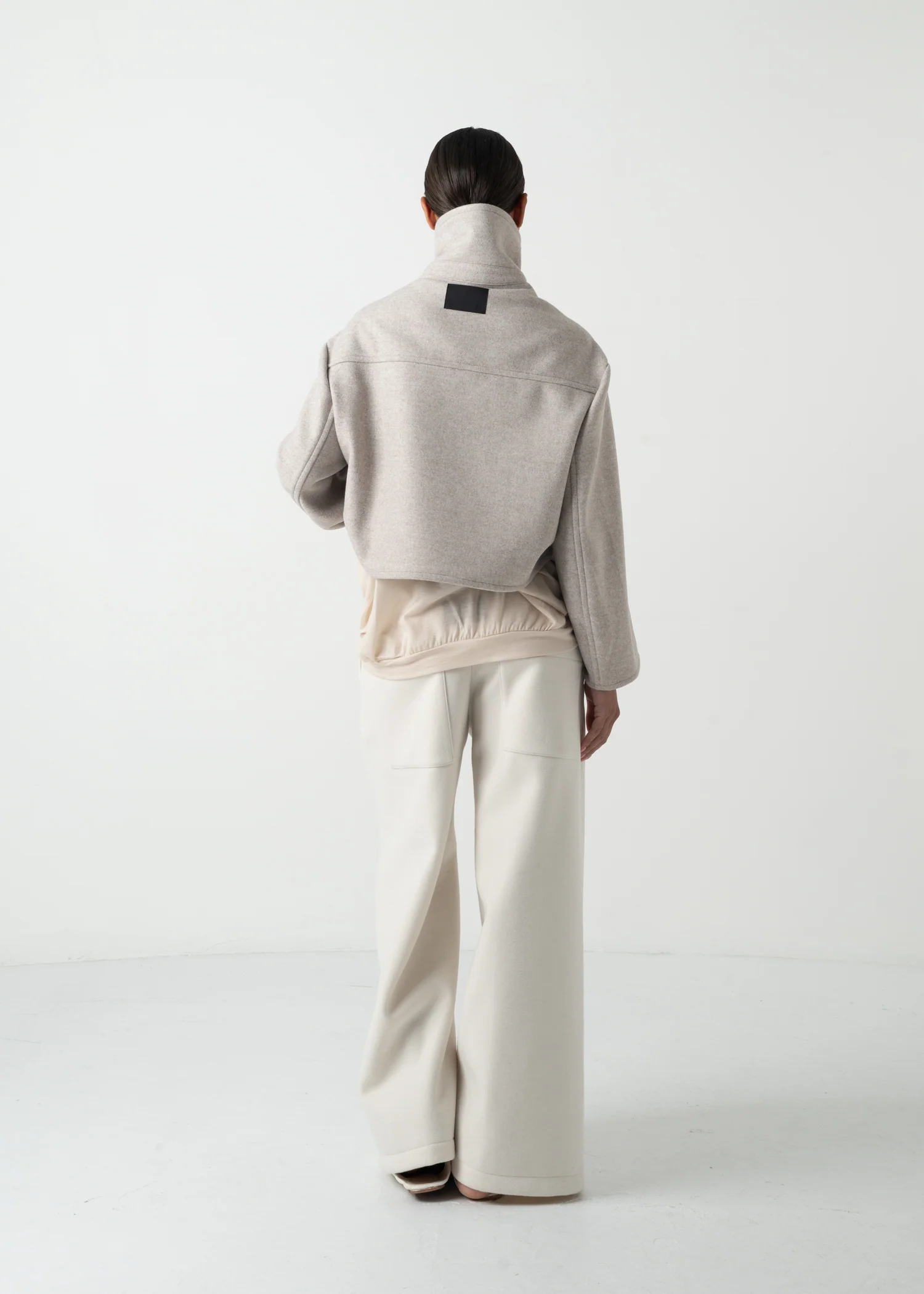 29 KAIYA SHORT PEA COAT / DOUBLE FACE WOOLLET - C11 - Image 20