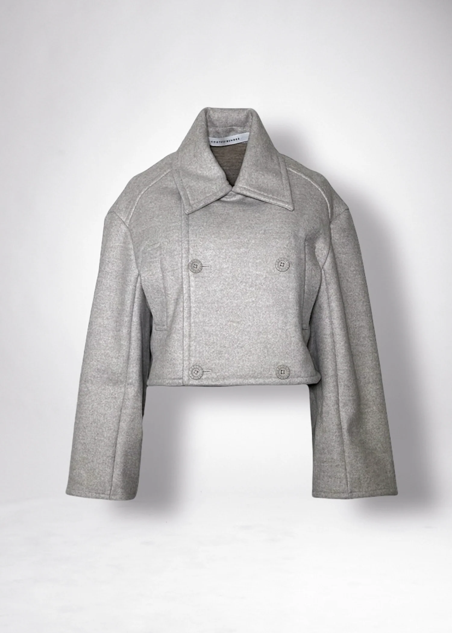 29 KAIYA SHORT PEA COAT / DOUBLE FACE WOOLLET - C11 - Image 21