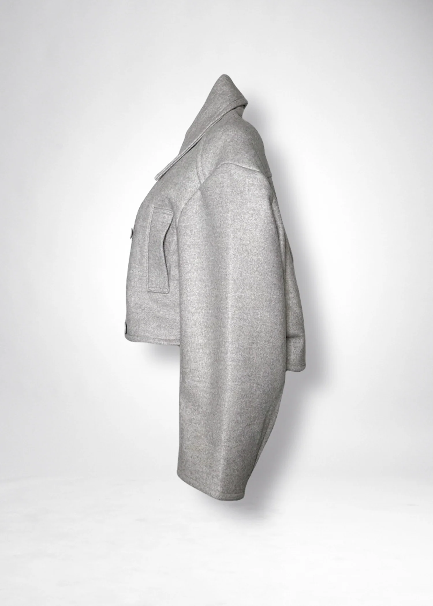 29 KAIYA SHORT PEA COAT / DOUBLE FACE WOOLLET - C11 - Image 22