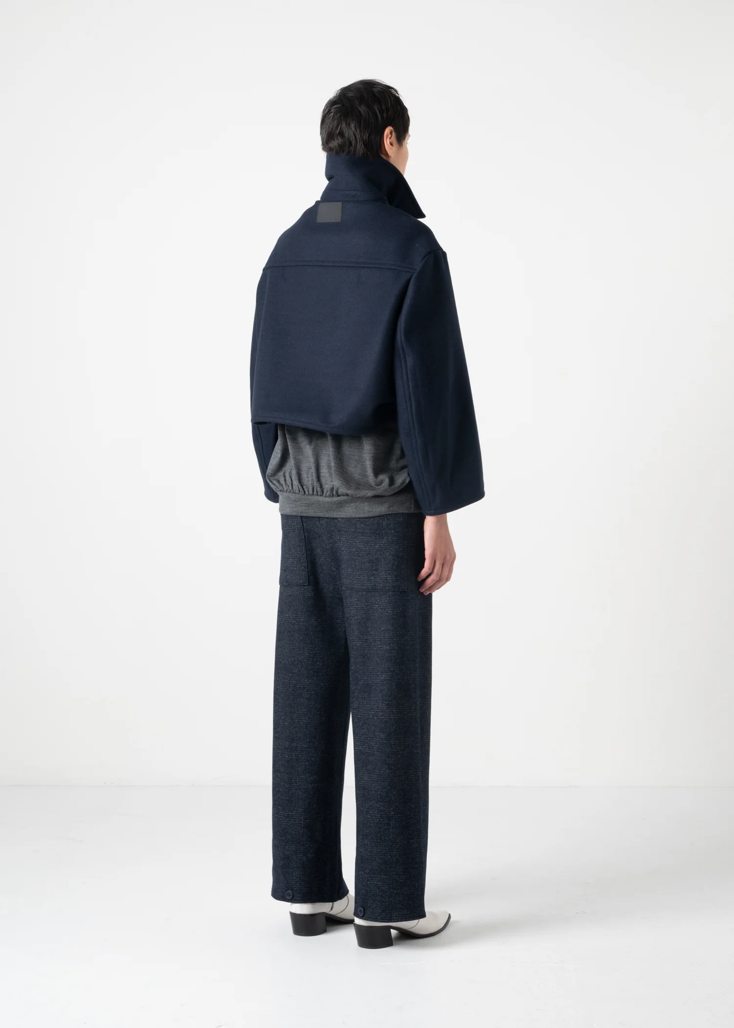 29 KAIYA SHORT PEA COAT / DOUBLE FACE WOOLLET - C11 - Image 27