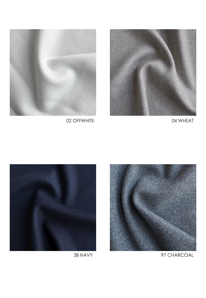 29 KAIYA SHORT PEA COAT / DOUBLE FACE WOOLLET - C11 - Image 31