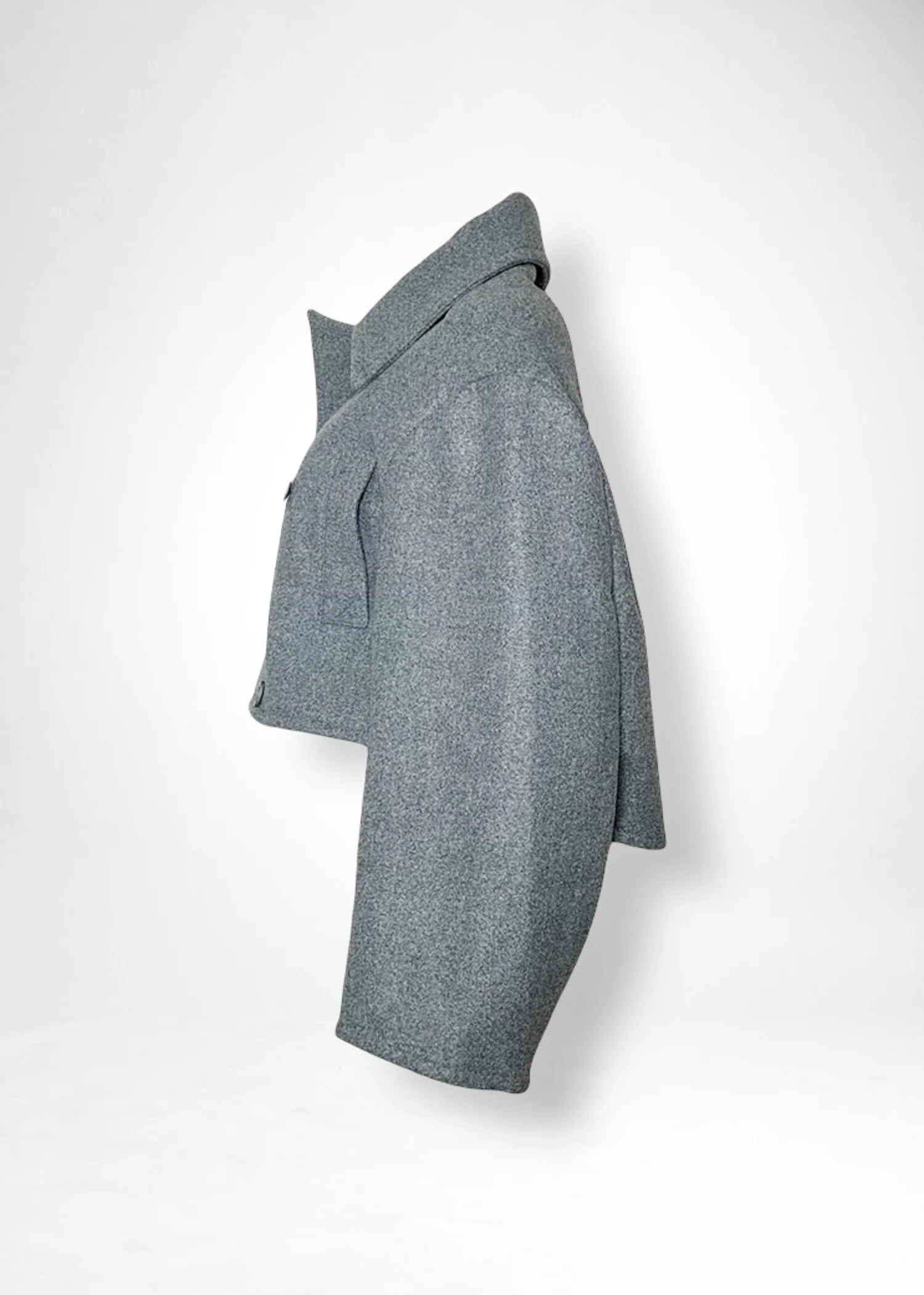 29 KAIYA SHORT PEA COAT / DOUBLE FACE WOOLLET - C11 - Image 6