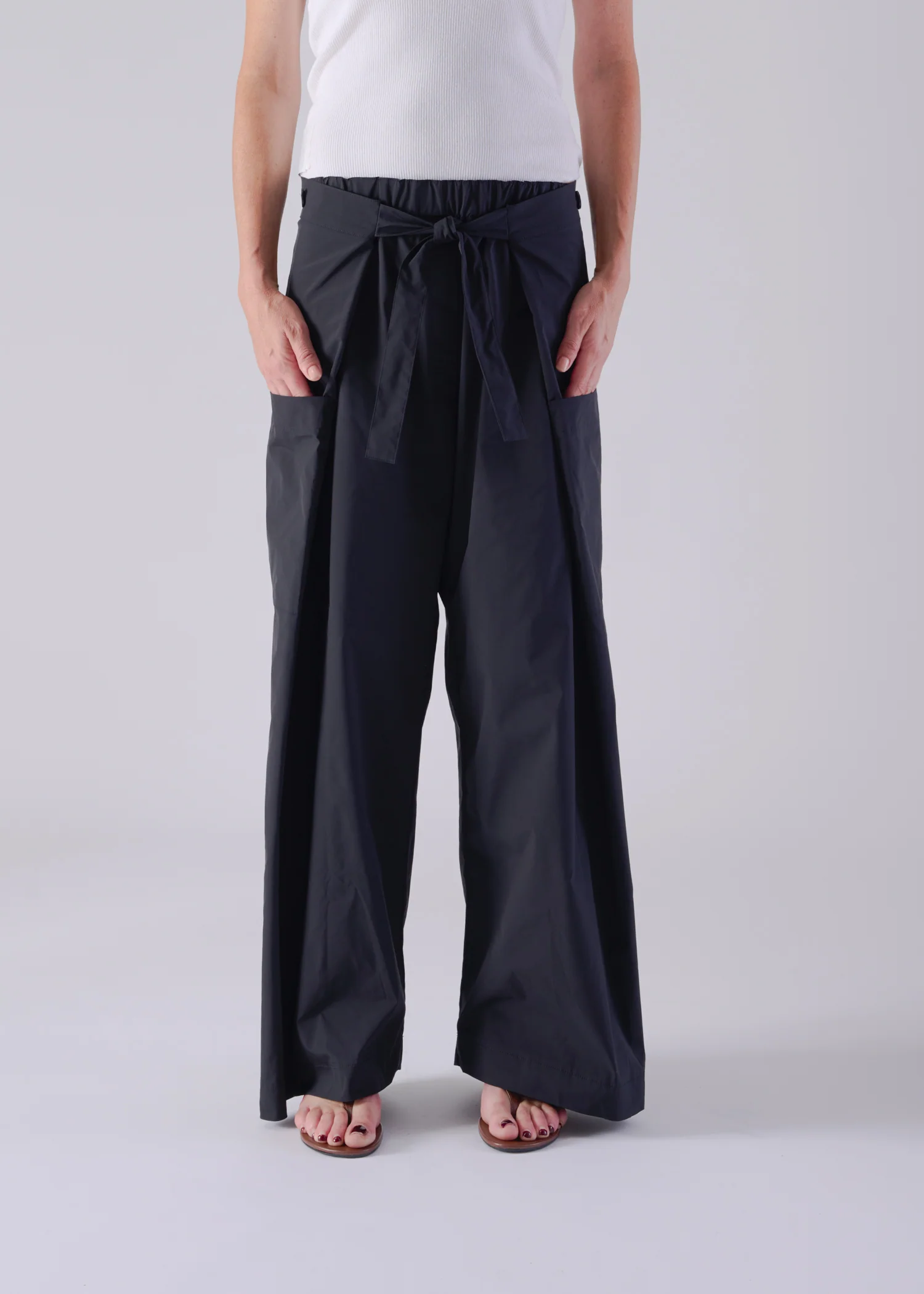 52 KARA WRAP TROUSERS / HIGH-COUNT PL STRETCH - C14 - Image 11