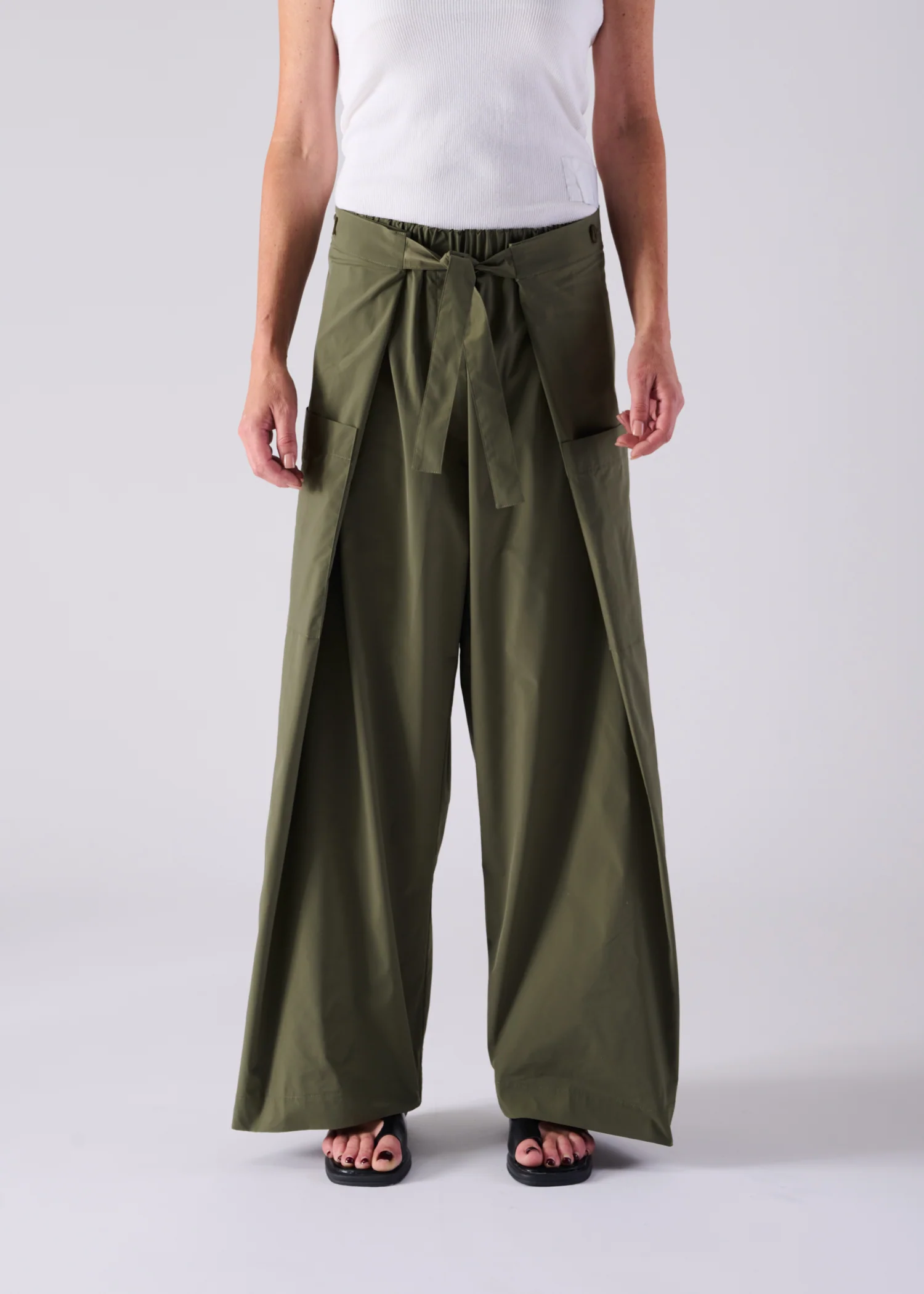 52 KARA WRAP TROUSERS / HIGH-COUNT PL STRETCH - C14 - Image 6