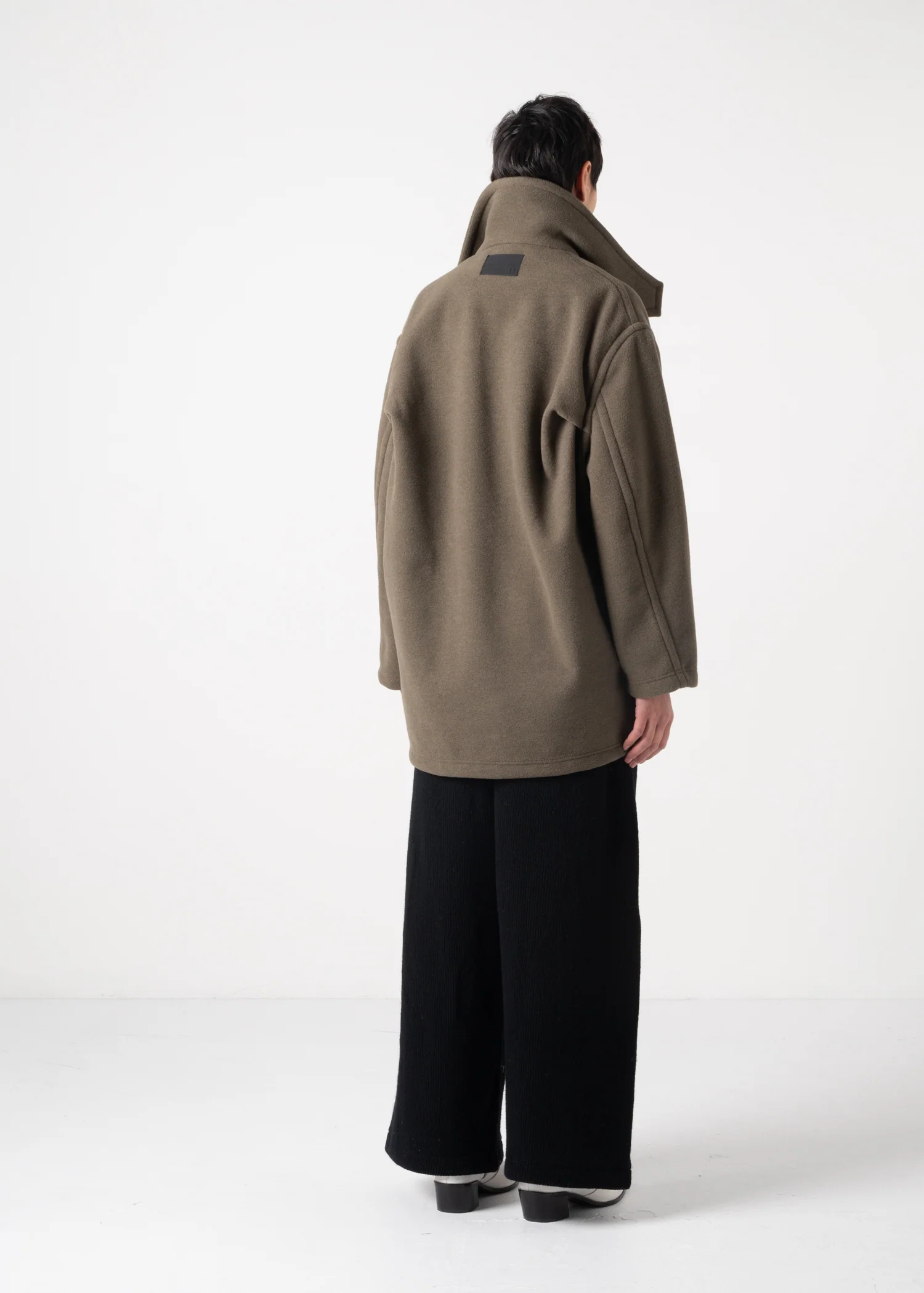 49 KARTER PEA COAT / LIGHT WEIGHT BRUSHED DOUBLE JERSEY - C11 - Image 12