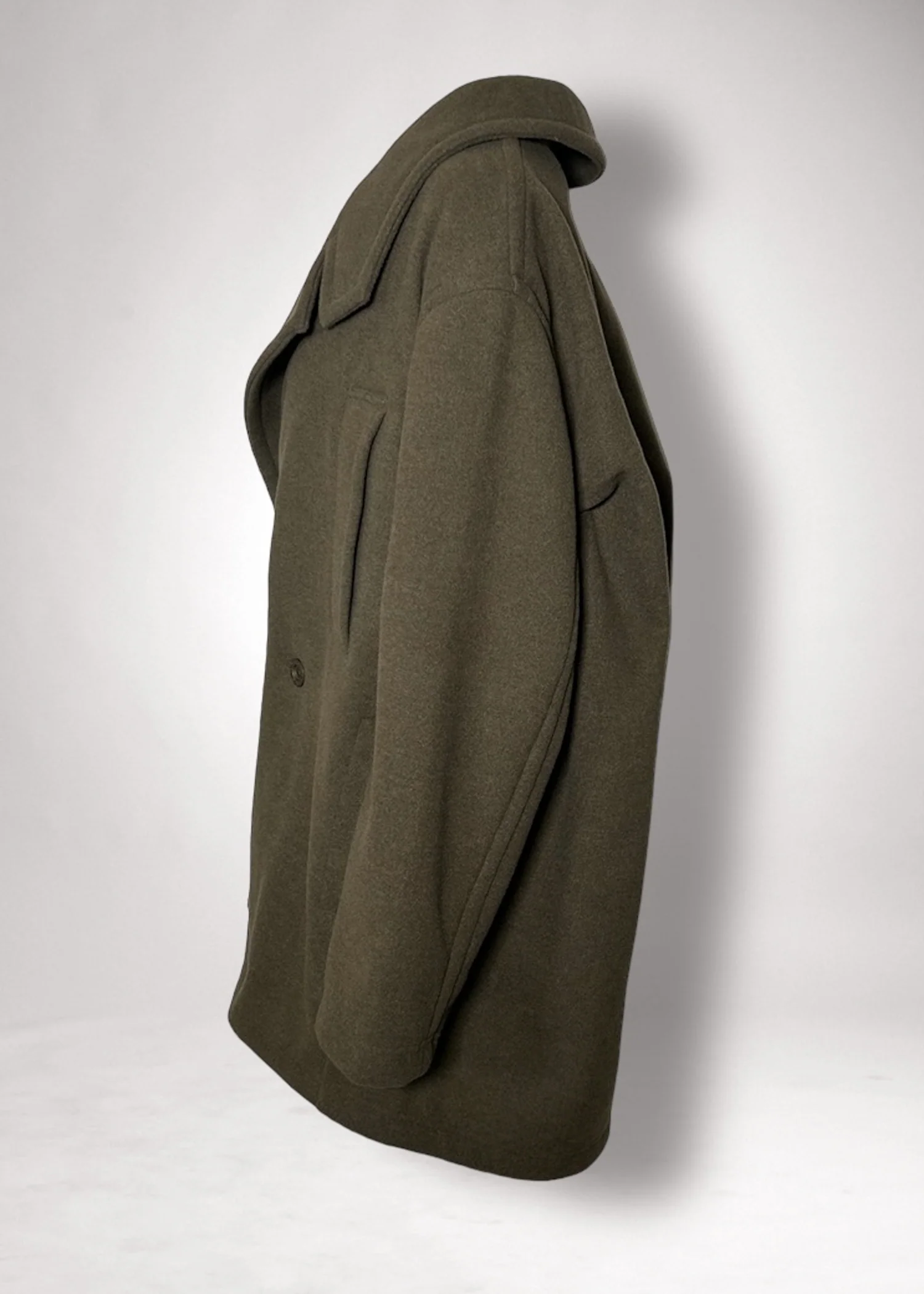 49 KARTER PEA COAT / LIGHT WEIGHT BRUSHED DOUBLE JERSEY - C11 - Image 14