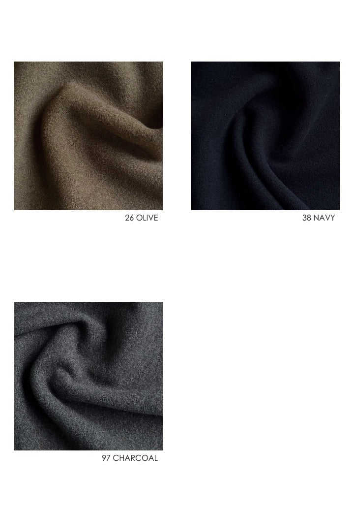 49 KARTER PEA COAT / LIGHT WEIGHT BRUSHED DOUBLE JERSEY - C11 - Image 25