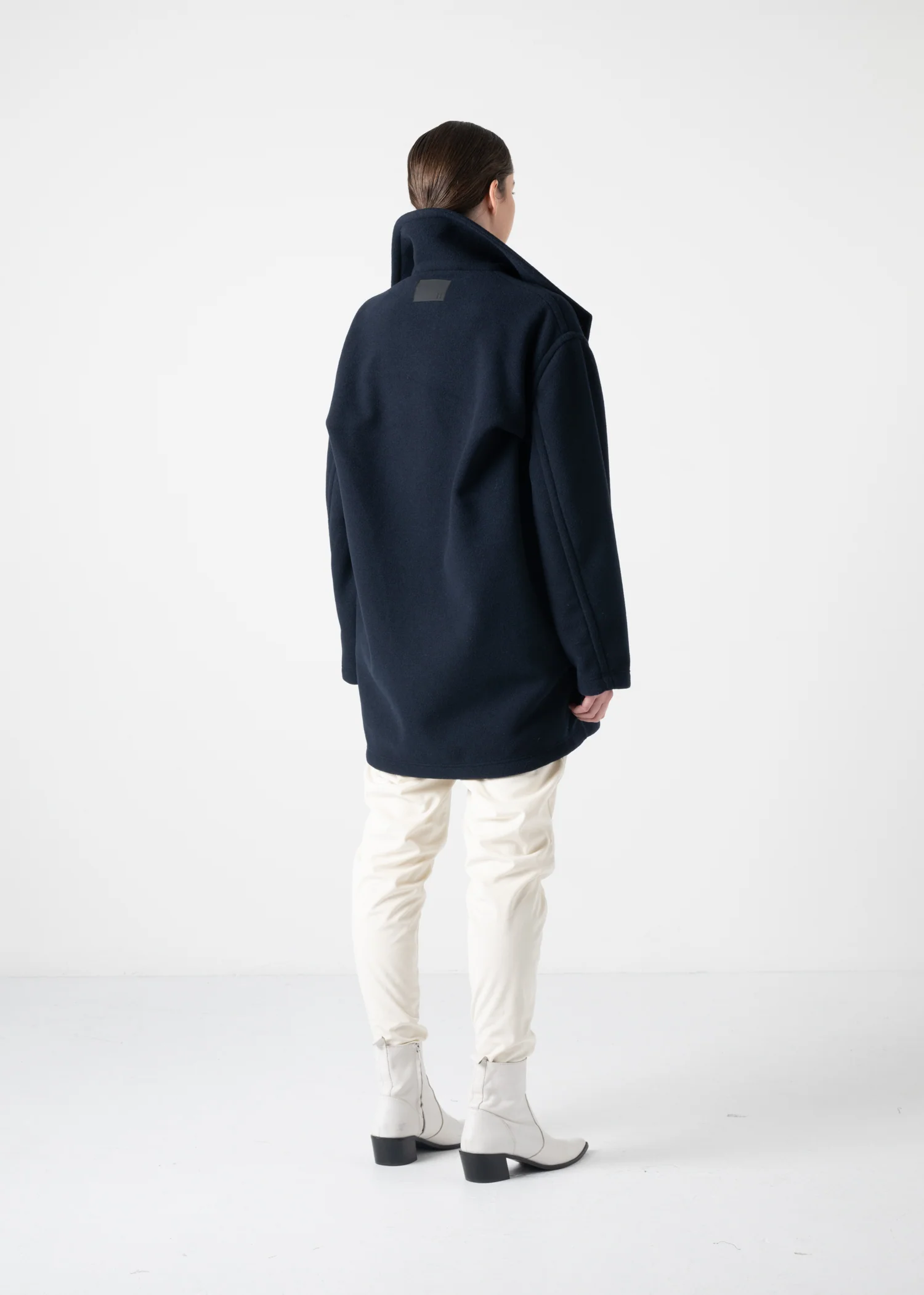 49 KARTER PEA COAT / LIGHT WEIGHT BRUSHED DOUBLE JERSEY - C11 - Image 5