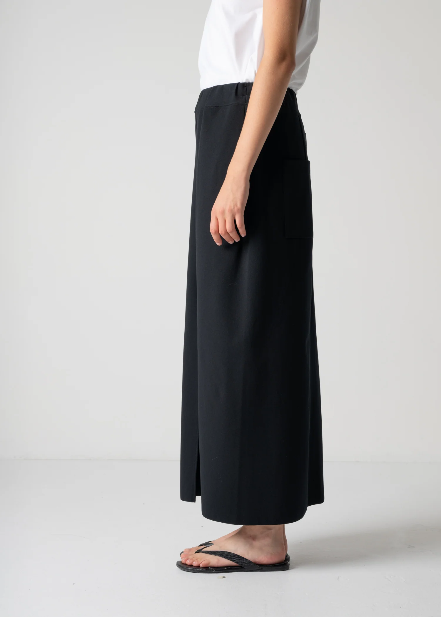 09 KATHLEEN FRONT SLIT SKIRT / HIGH TWISTED AMUNDSEN JERSEY - C12 - Image 14