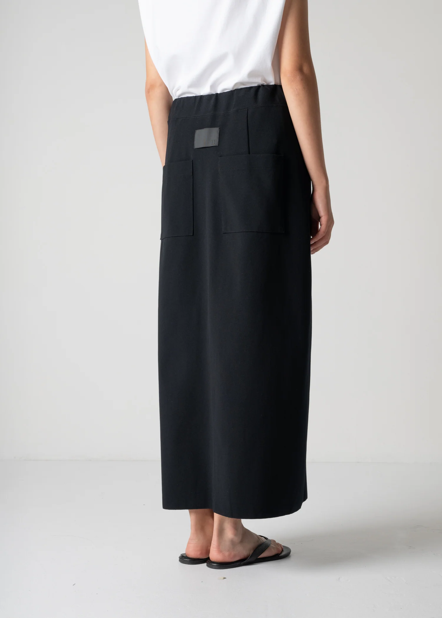 09 KATHLEEN FRONT SLIT SKIRT / HIGH TWISTED AMUNDSEN JERSEY - C12 - Image 15
