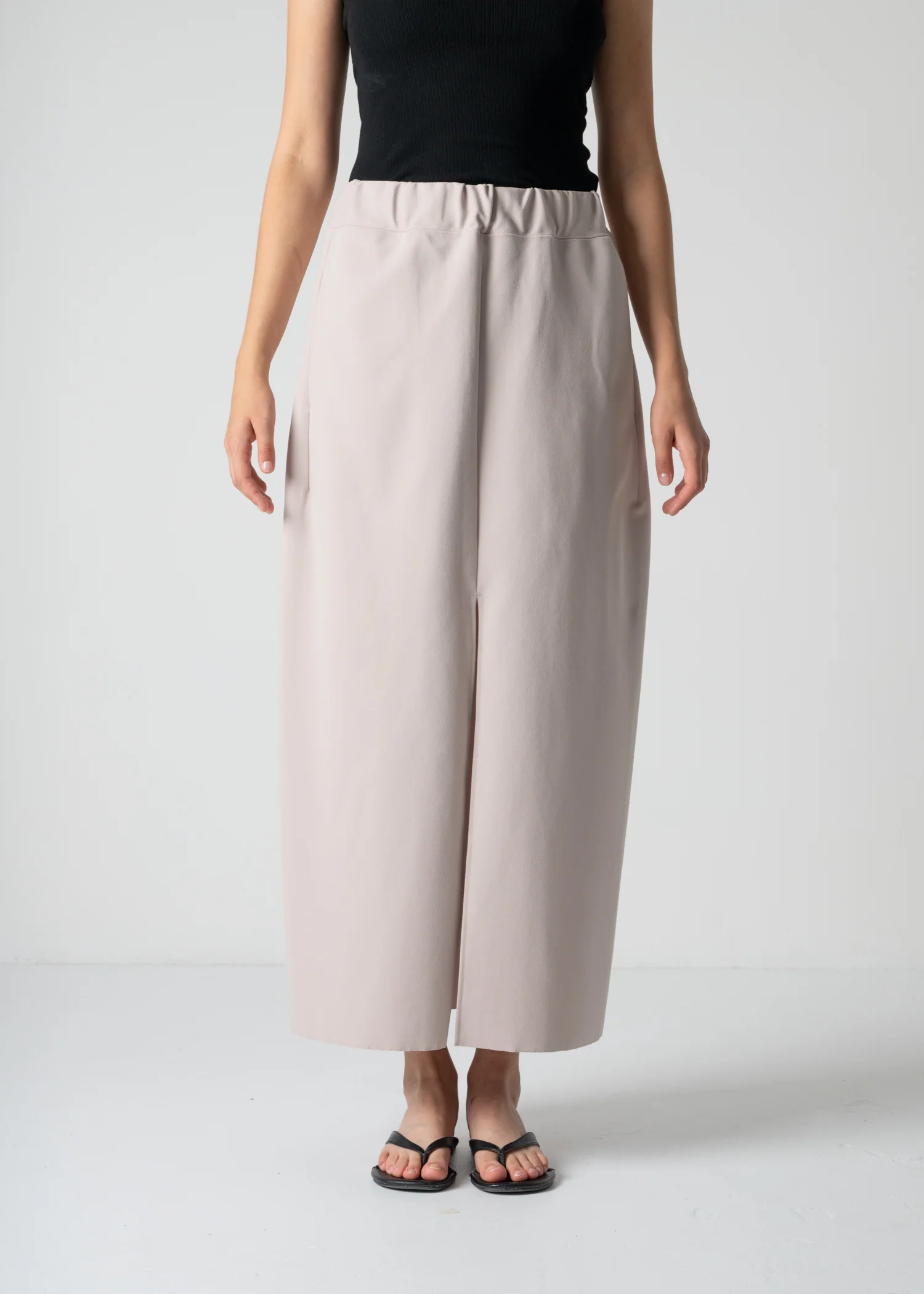 09 KATHLEEN FRONT SLIT SKIRT / HIGH TWISTED AMUNDSEN JERSEY - C12 - Image 3