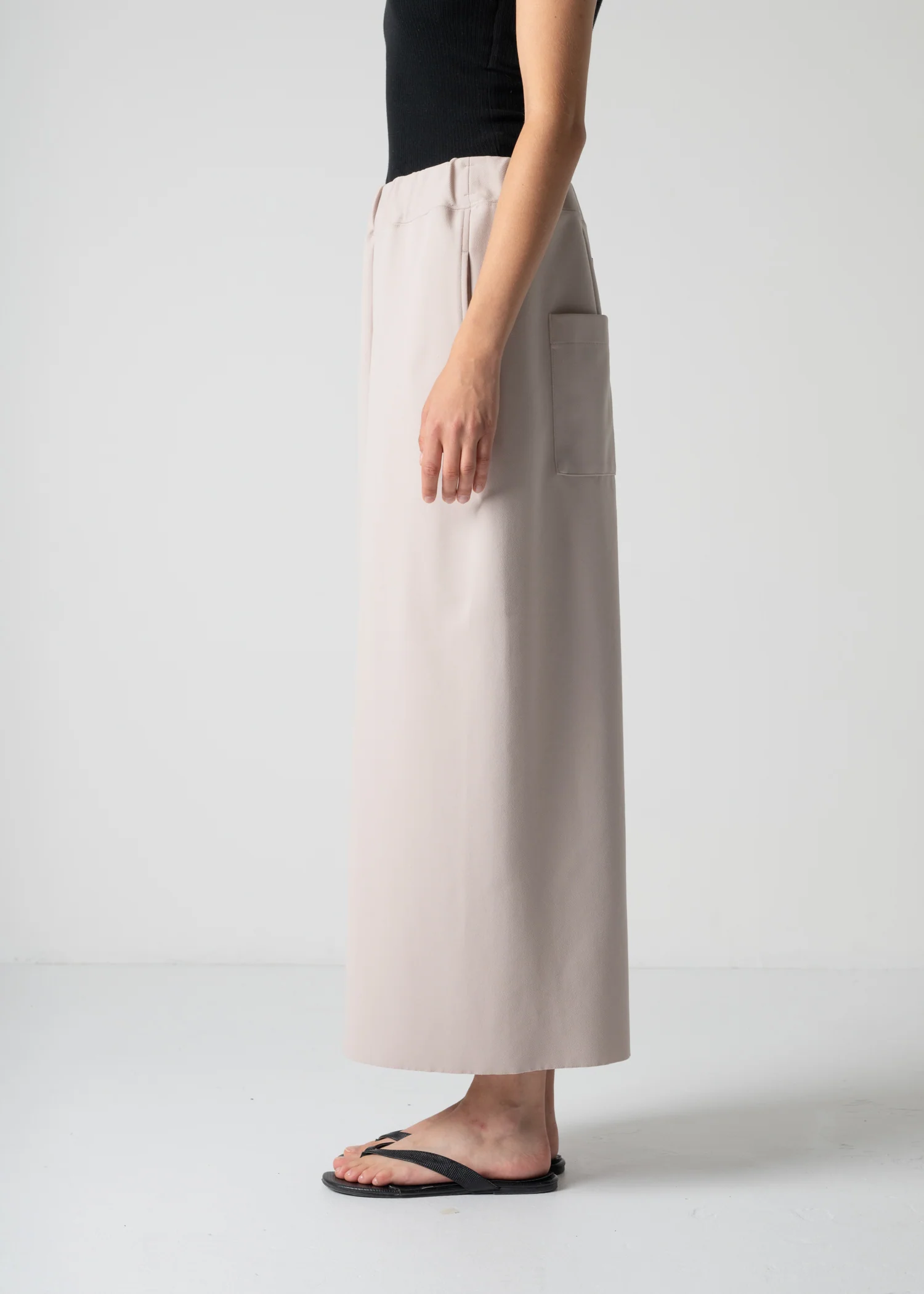 09 KATHLEEN FRONT SLIT SKIRT / HIGH TWISTED AMUNDSEN JERSEY - C12 - Image 6