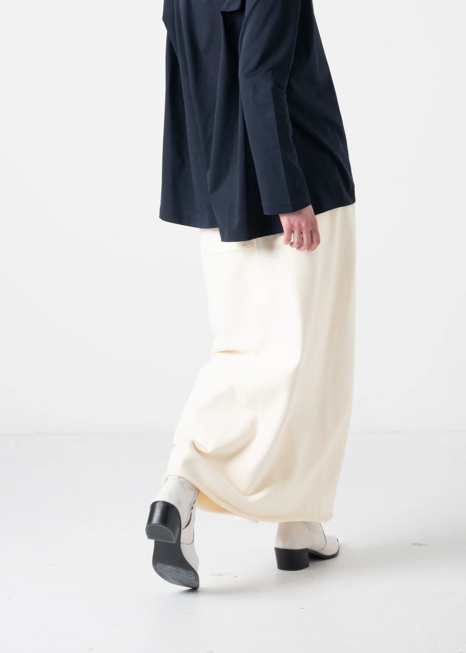 12 KATHLEEN FRONT SLIT SKIRT / SPONGY TERRY - C11 - Image 10