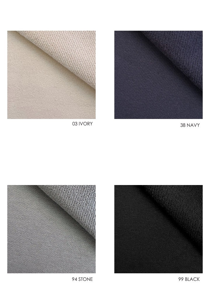 12 KATHLEEN FRONT SLIT SKIRT / SPONGY TERRY - C11 - Image 26