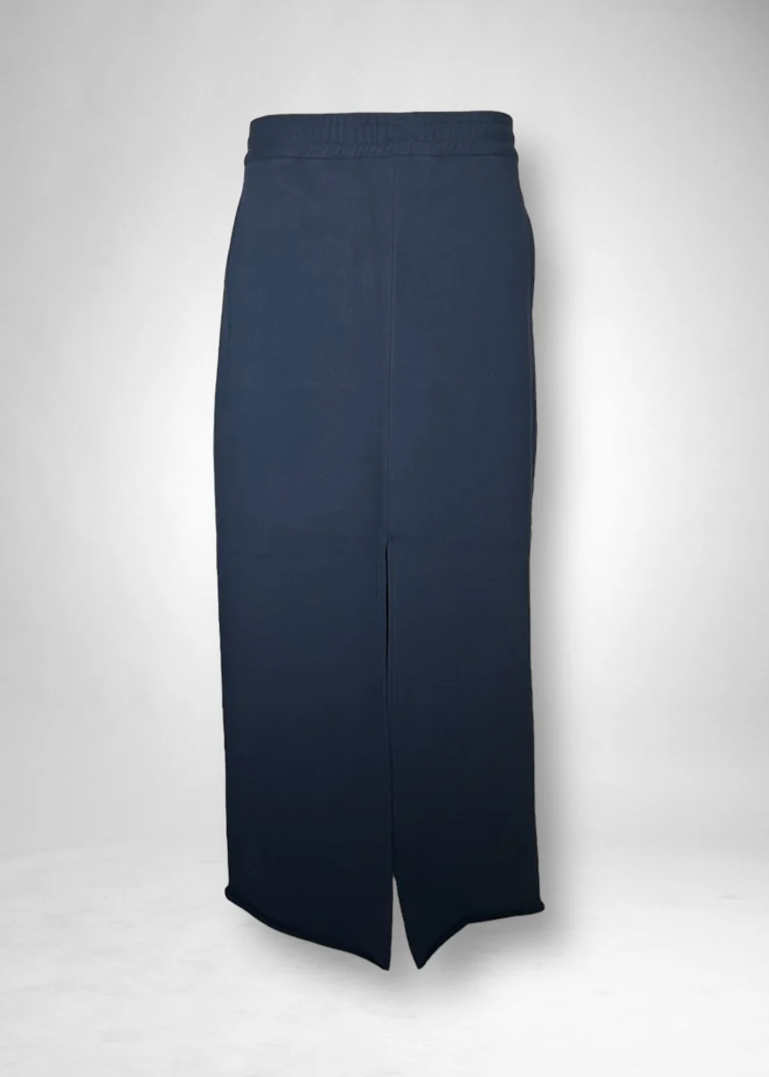 12 KATHLEEN FRONT SLIT SKIRT / SPONGY TERRY - C11 - Image 5