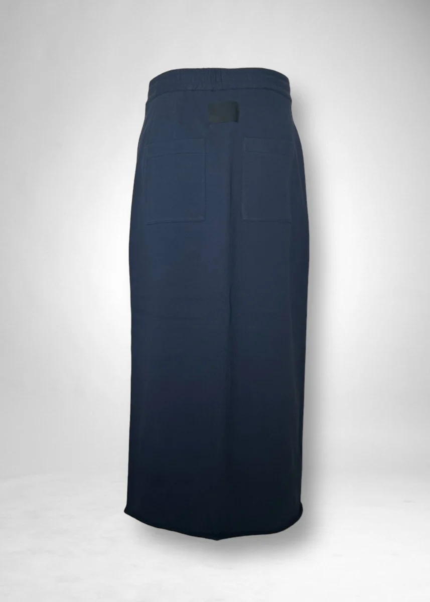 12 KATHLEEN FRONT SLIT SKIRT / SPONGY TERRY - C11 - Image 7