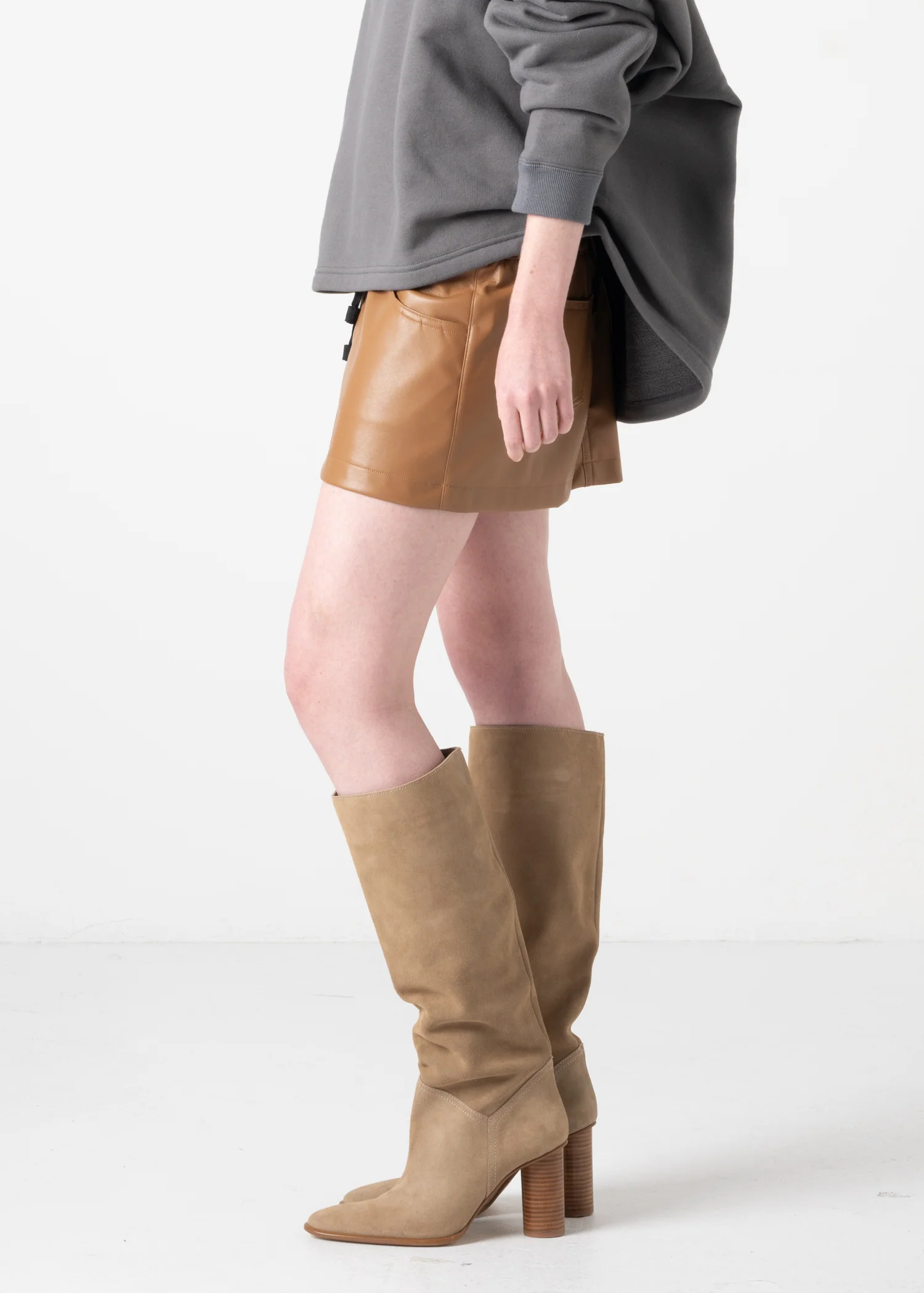 64 KATIE MINI SKIRT / VEGAN LEATHER - C11 - Image 10