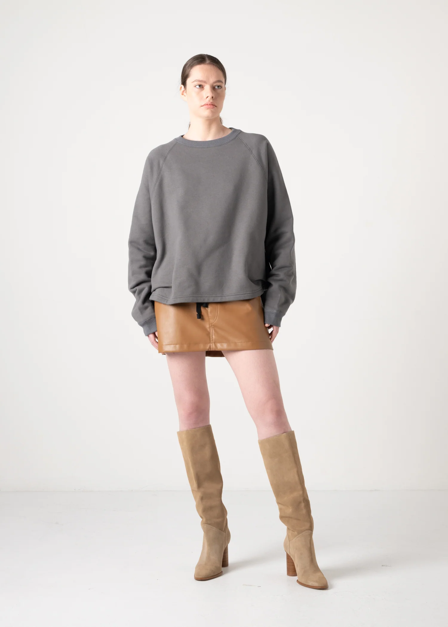 64 KATIE MINI SKIRT / VEGAN LEATHER - C11 - Image 8