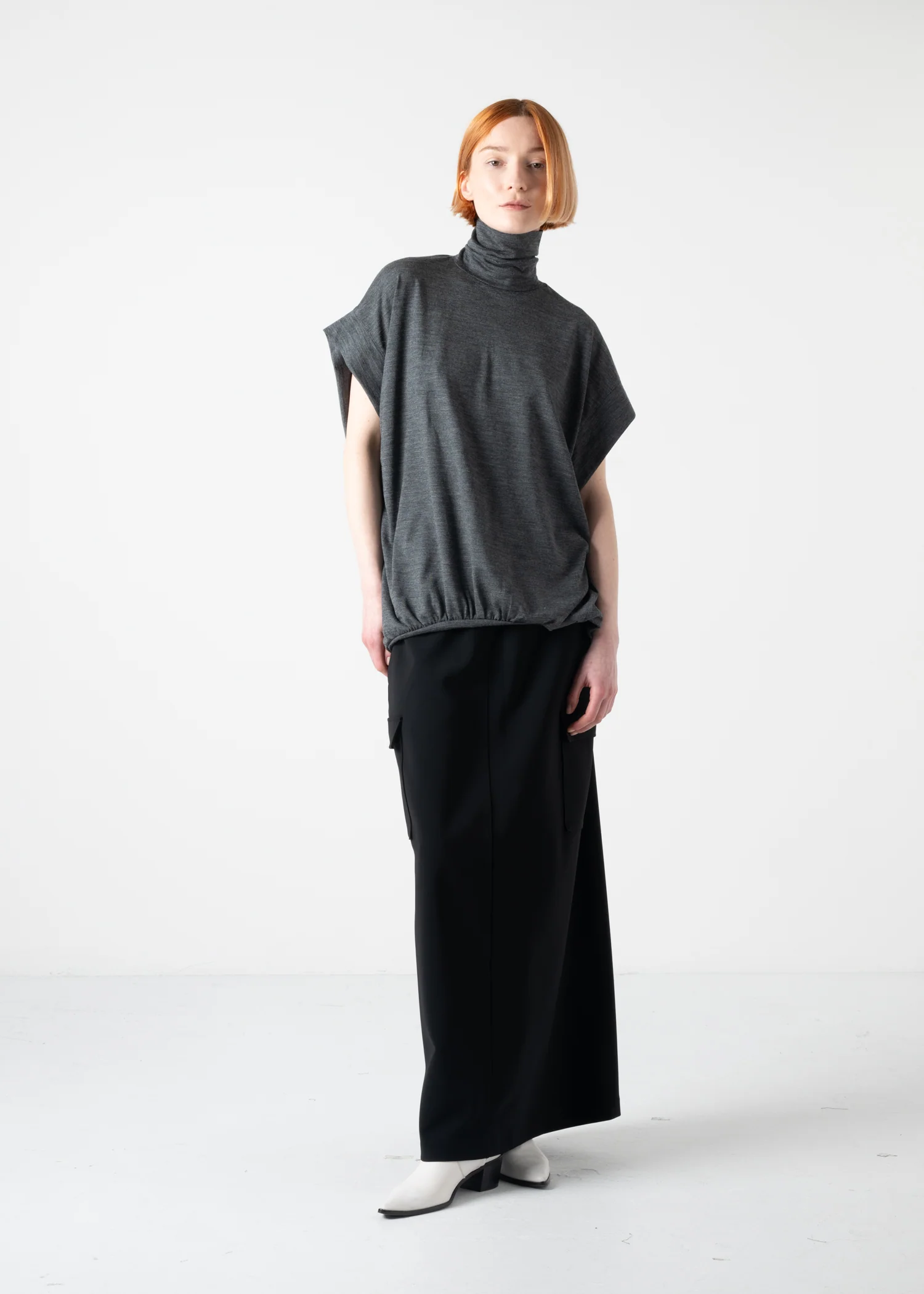 07 KHLOE LONG CARGO SKIRT / HIGH DENSITY 2WAY STRETCH - C11 - Image 12