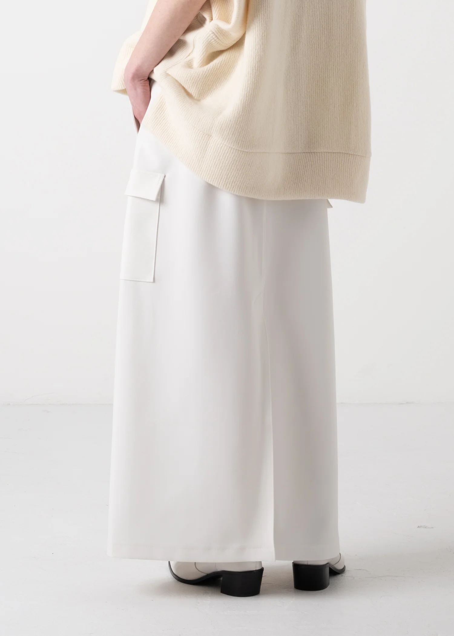 07 KHLOE LONG CARGO SKIRT / HIGH DENSITY 2WAY STRETCH - C11 - Image 4