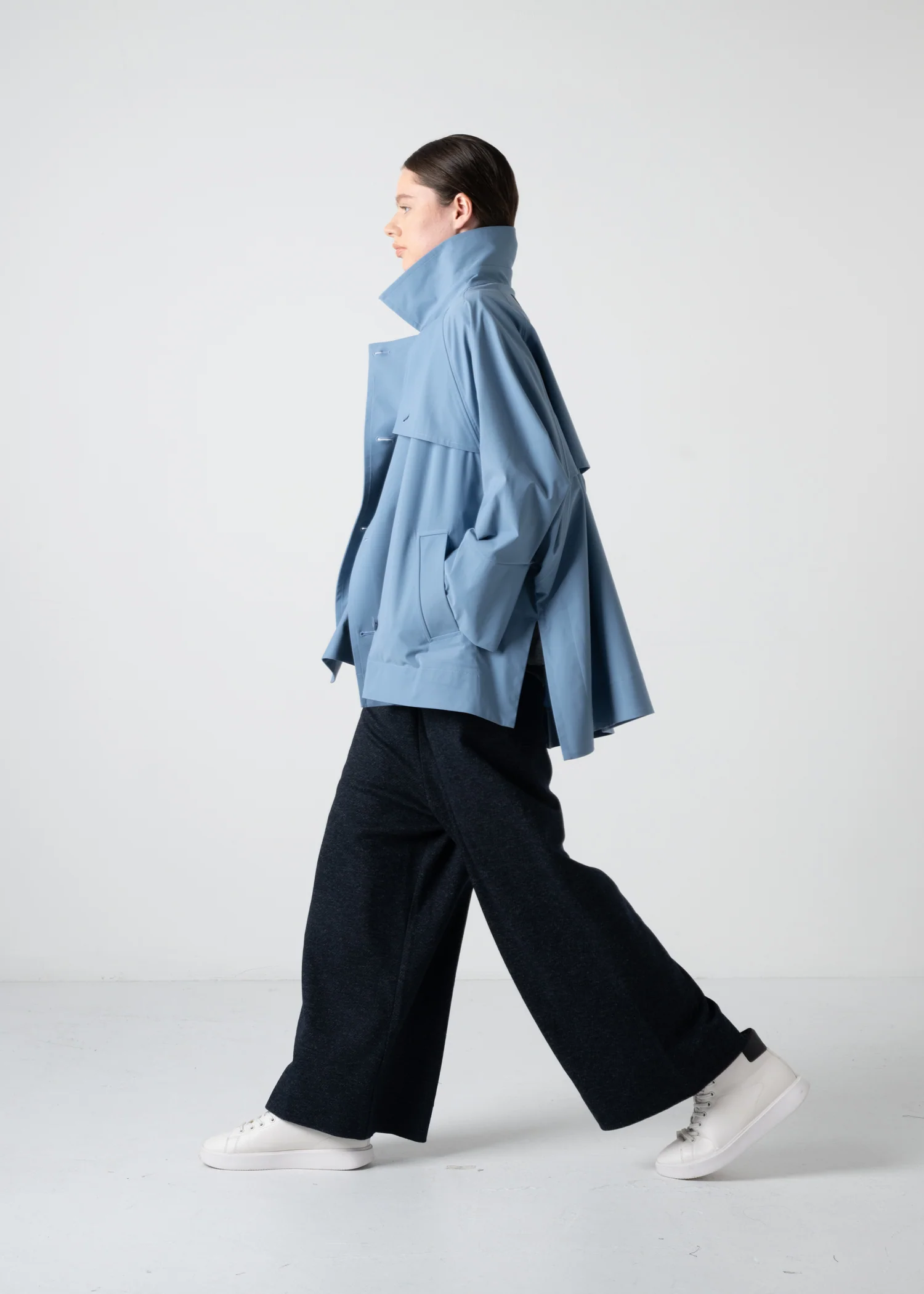 18 KIMBERLY PENTAGON TRENCH / COMPACT SATIN TRICOT - C11 - Image 10
