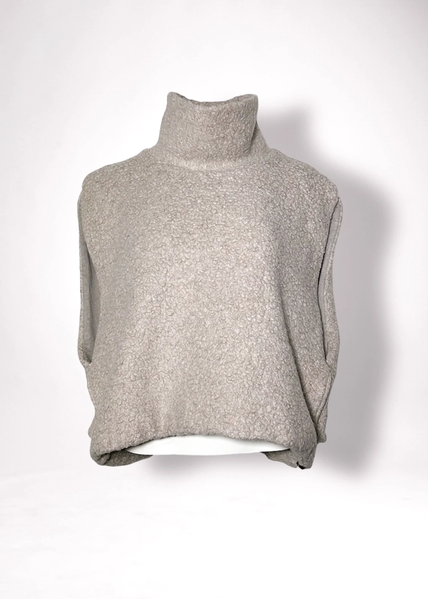 40 KRYSTAL HIGH-NECK GILET / SHEEP PILE JERSEY - C11 - Image 7