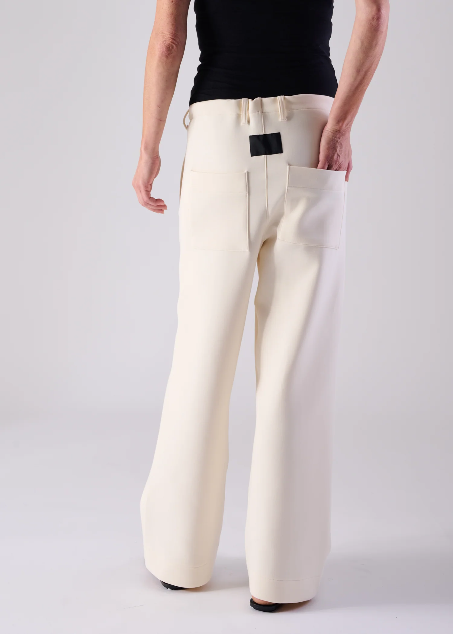 44 LANA TROUSERS / AIRY COTTON DOUBLE JERSEY - C14 - Image 11