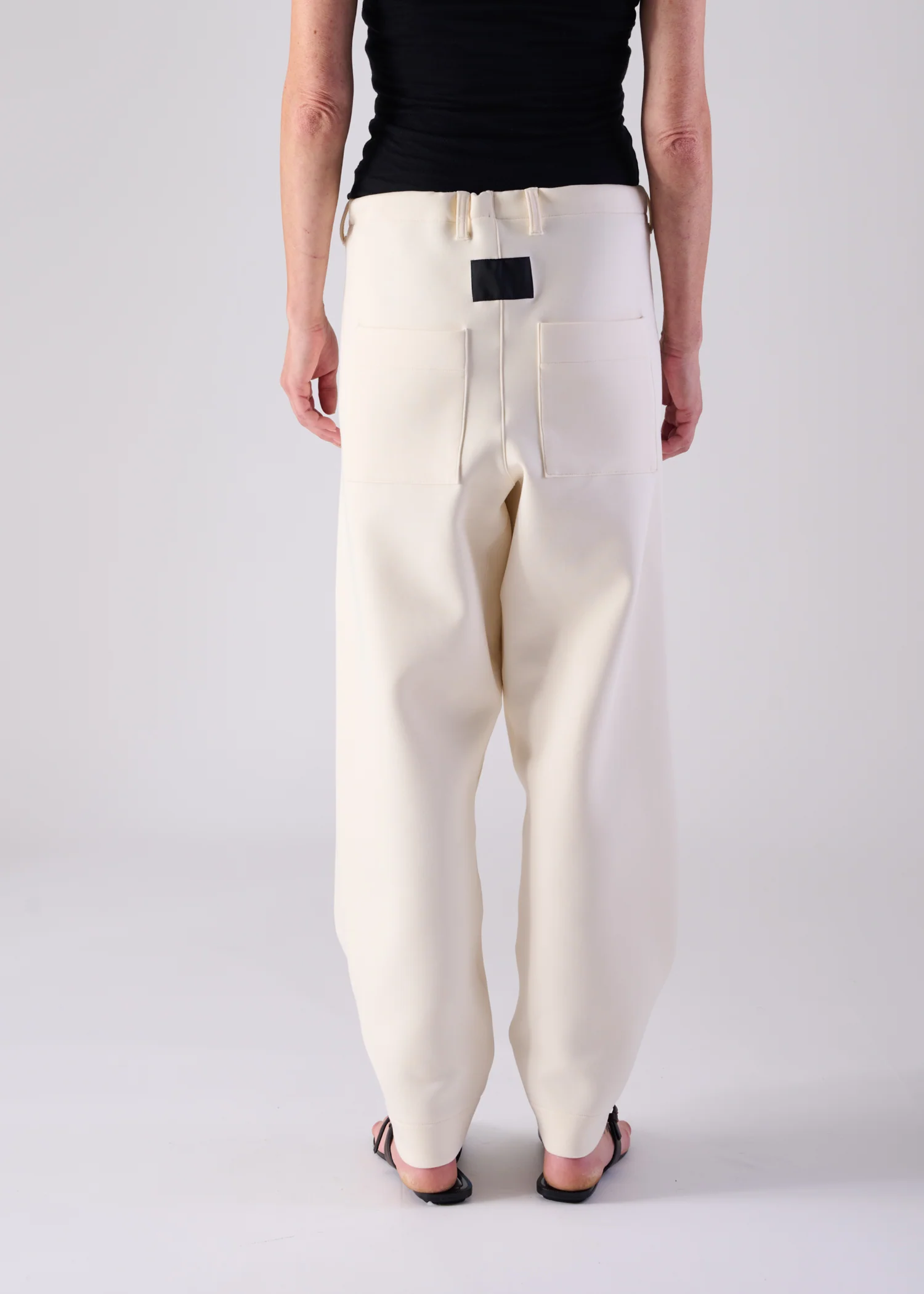 44 LANA TROUSERS / AIRY COTTON DOUBLE JERSEY - C14 - Image 14