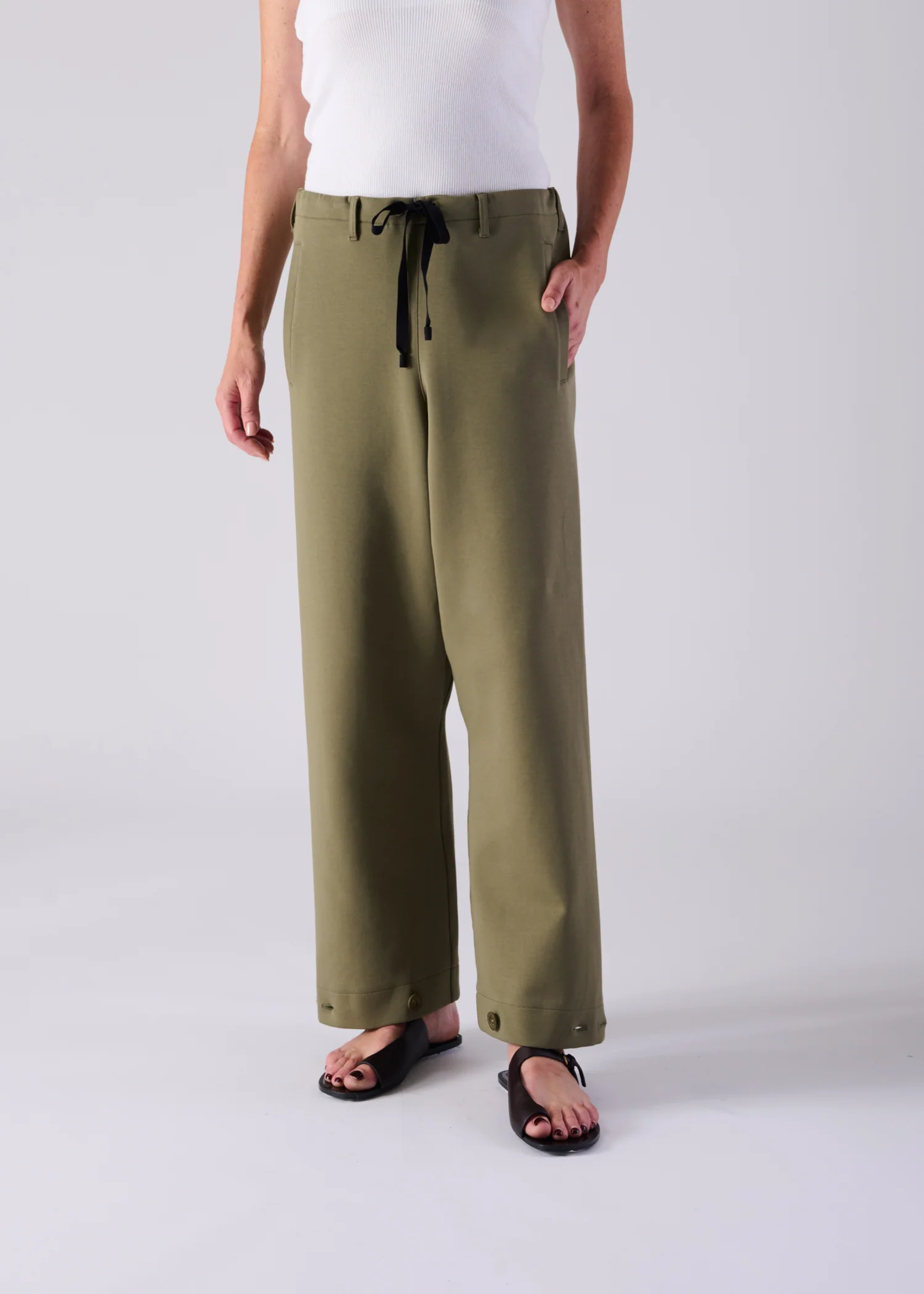 44 LANA TROUSERS / AIRY COTTON DOUBLE JERSEY - C14 - Image 18